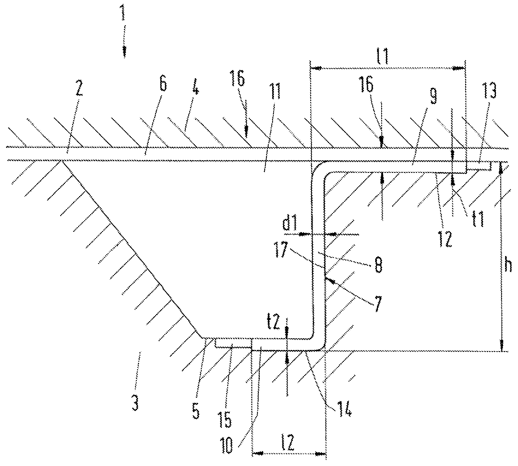 Patent US12097974 Figure 1 – Method for producing a structural component