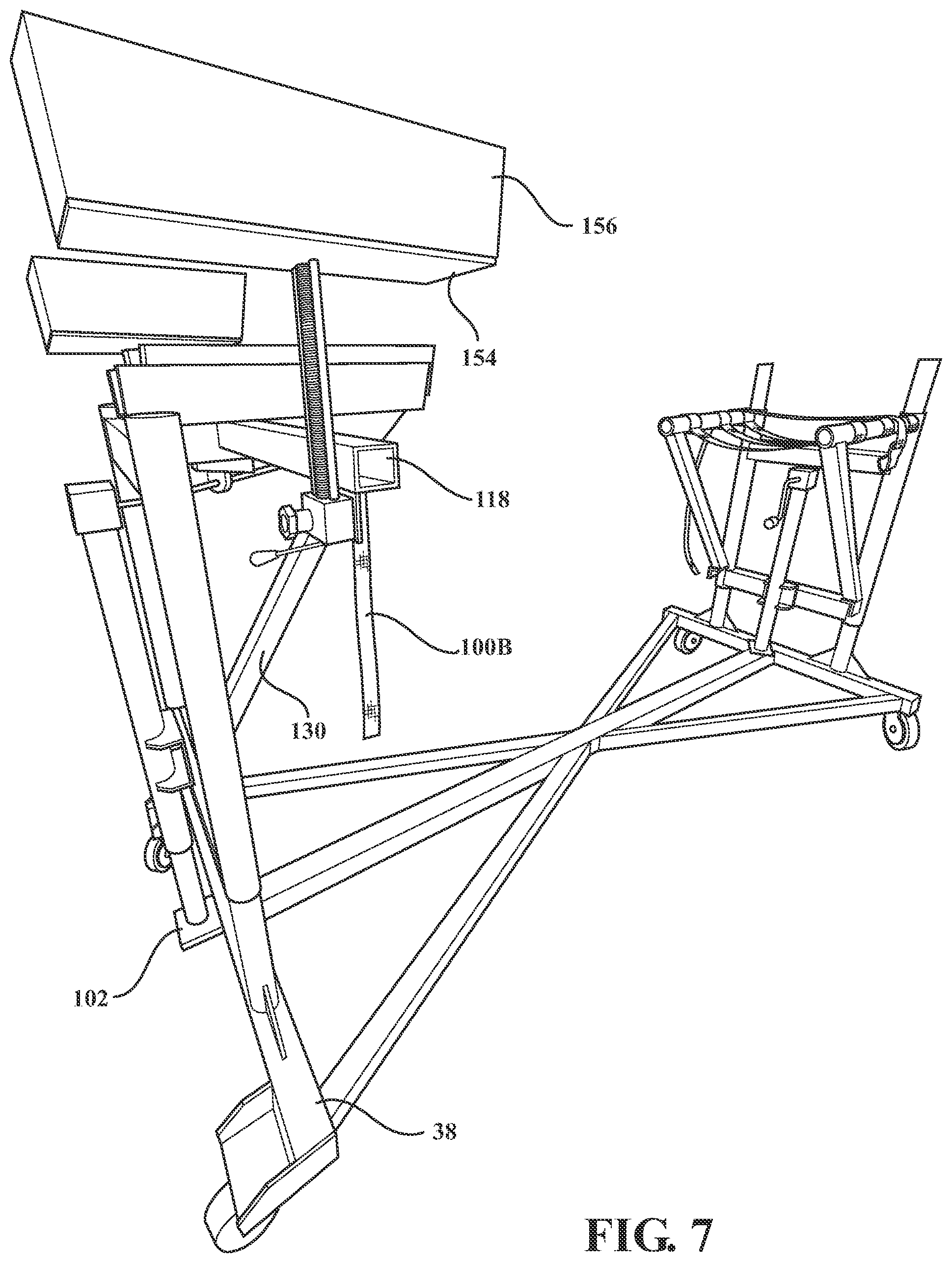 Patent US12097975 Figure 7 – Tail boom support stand assembly