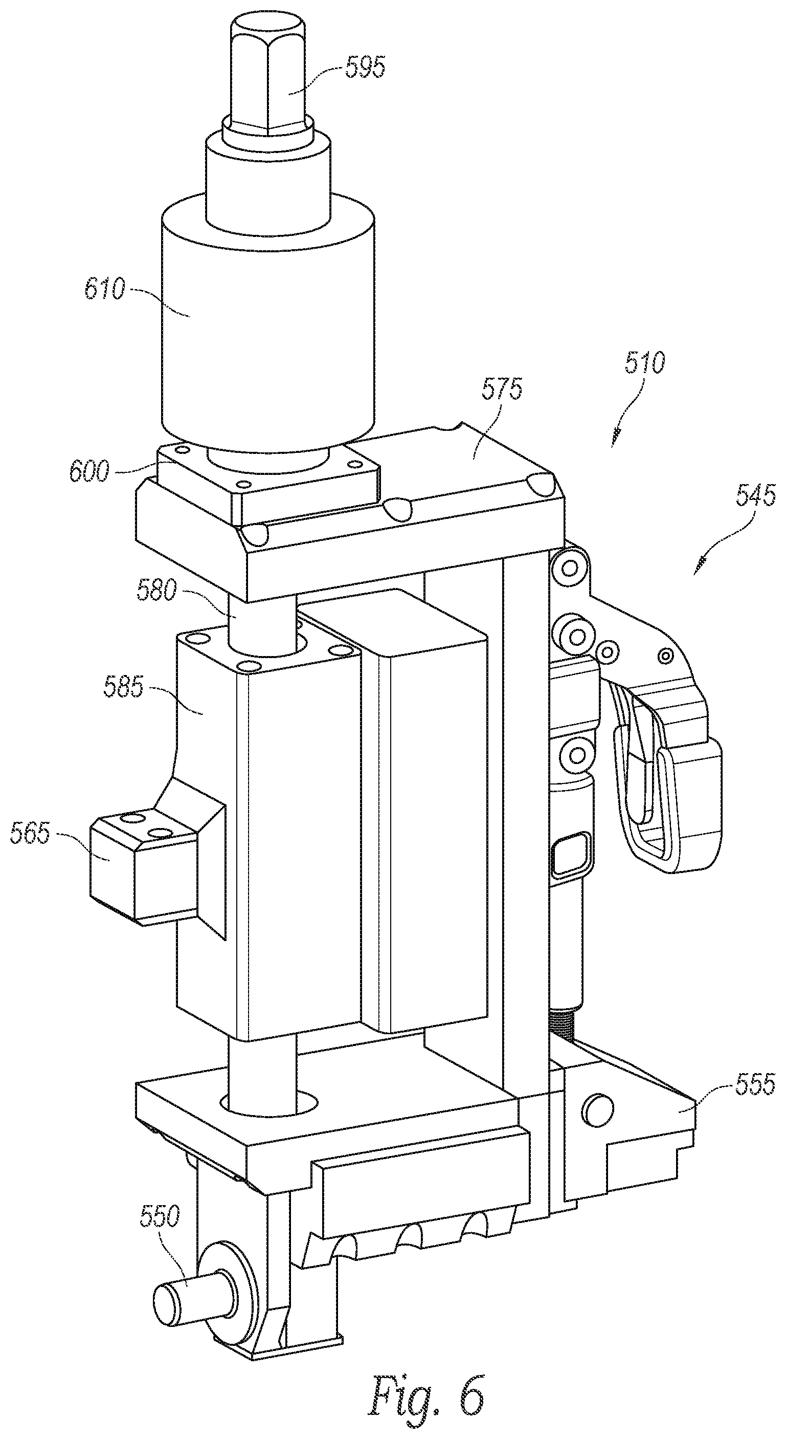 Patent US12097976 Figure 4 – Horizontal integration tooling for launch vehicles, and associated systems and methods
