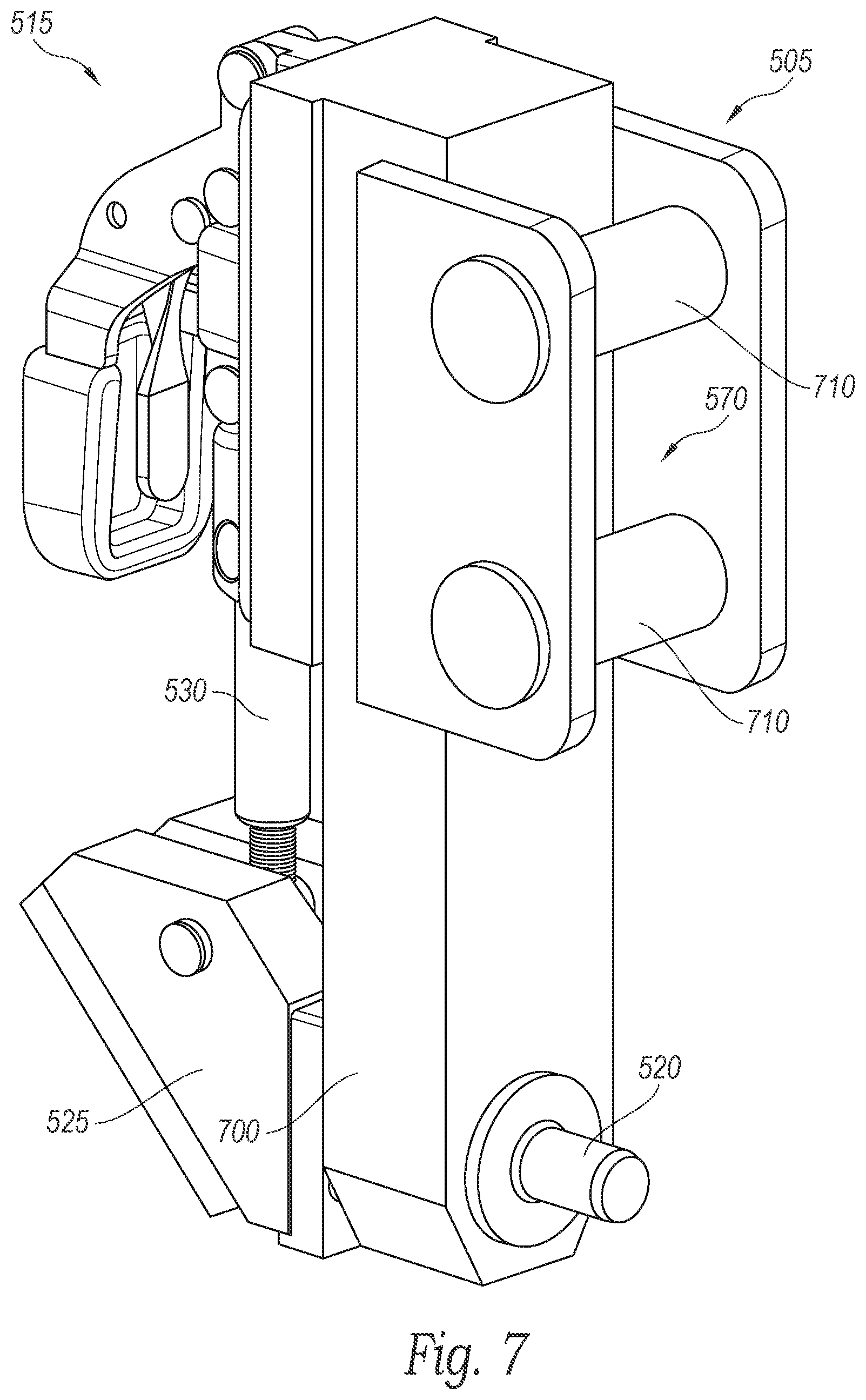 Patent US12097976 Figure 5 – Horizontal integration tooling for launch vehicles, and associated systems and methods