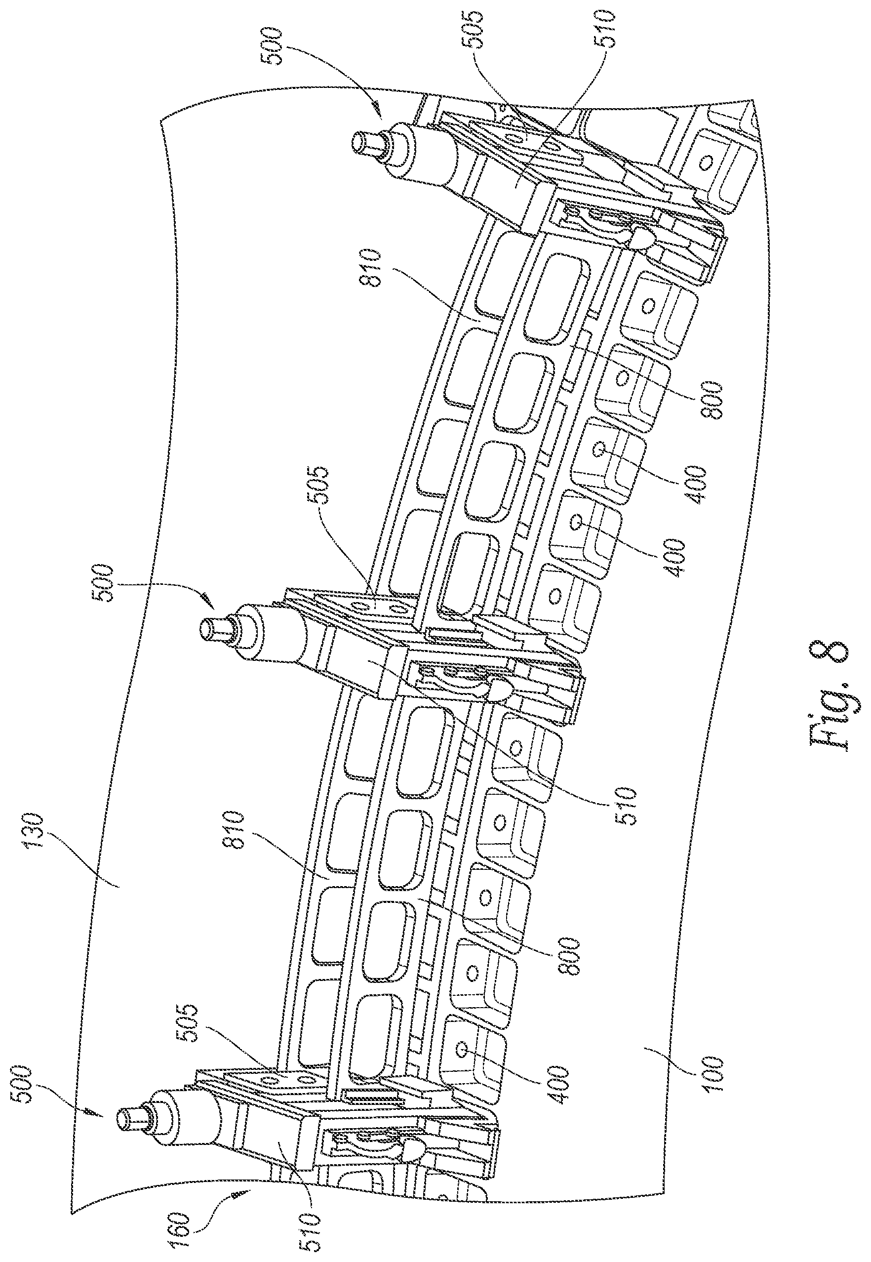 Patent US12097976 Figure 6 – Horizontal integration tooling for launch vehicles, and associated systems and methods