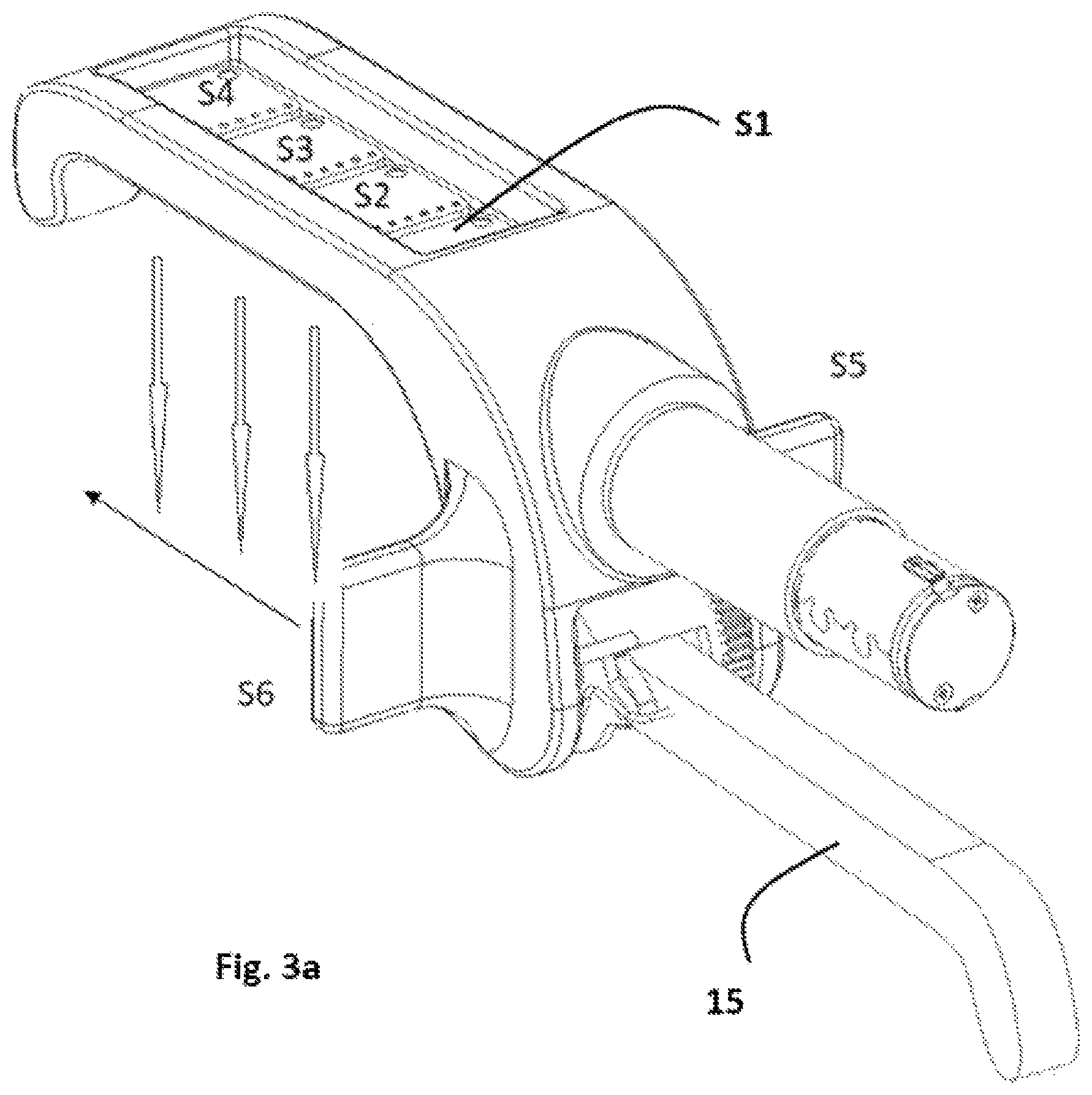 Patent US12097978 Figure 4 – Docking structure for satellite docking including a parallel manipulator with a telescopic capturing pincher and a plurality of motorized clamps