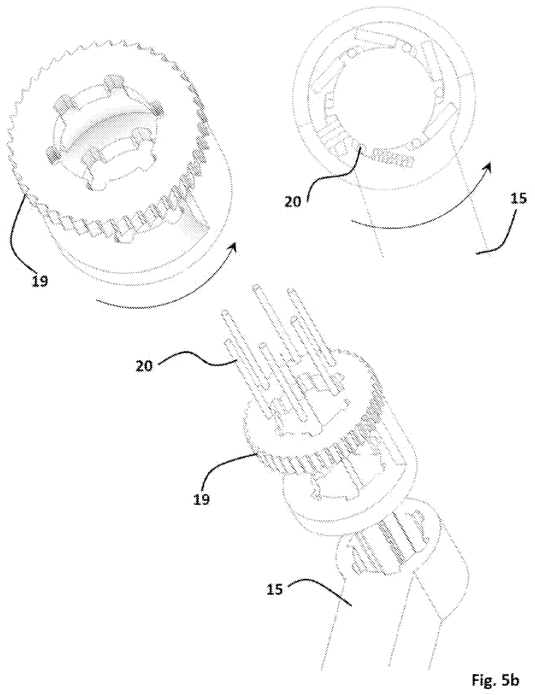 Patent US12097978 Figure 12 – Docking structure for satellite docking including a parallel manipulator with a telescopic capturing pincher and a plurality of motorized clamps