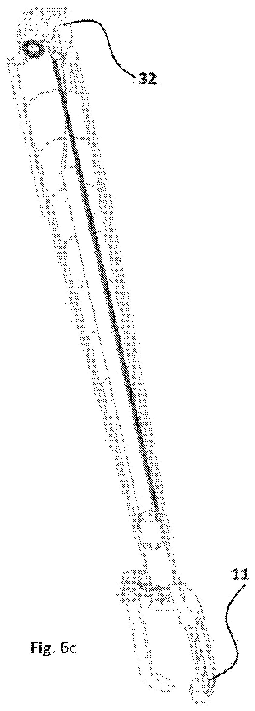 Patent US12097978 Figure 20 – Docking structure for satellite docking including a parallel manipulator with a telescopic capturing pincher and a plurality of motorized clamps