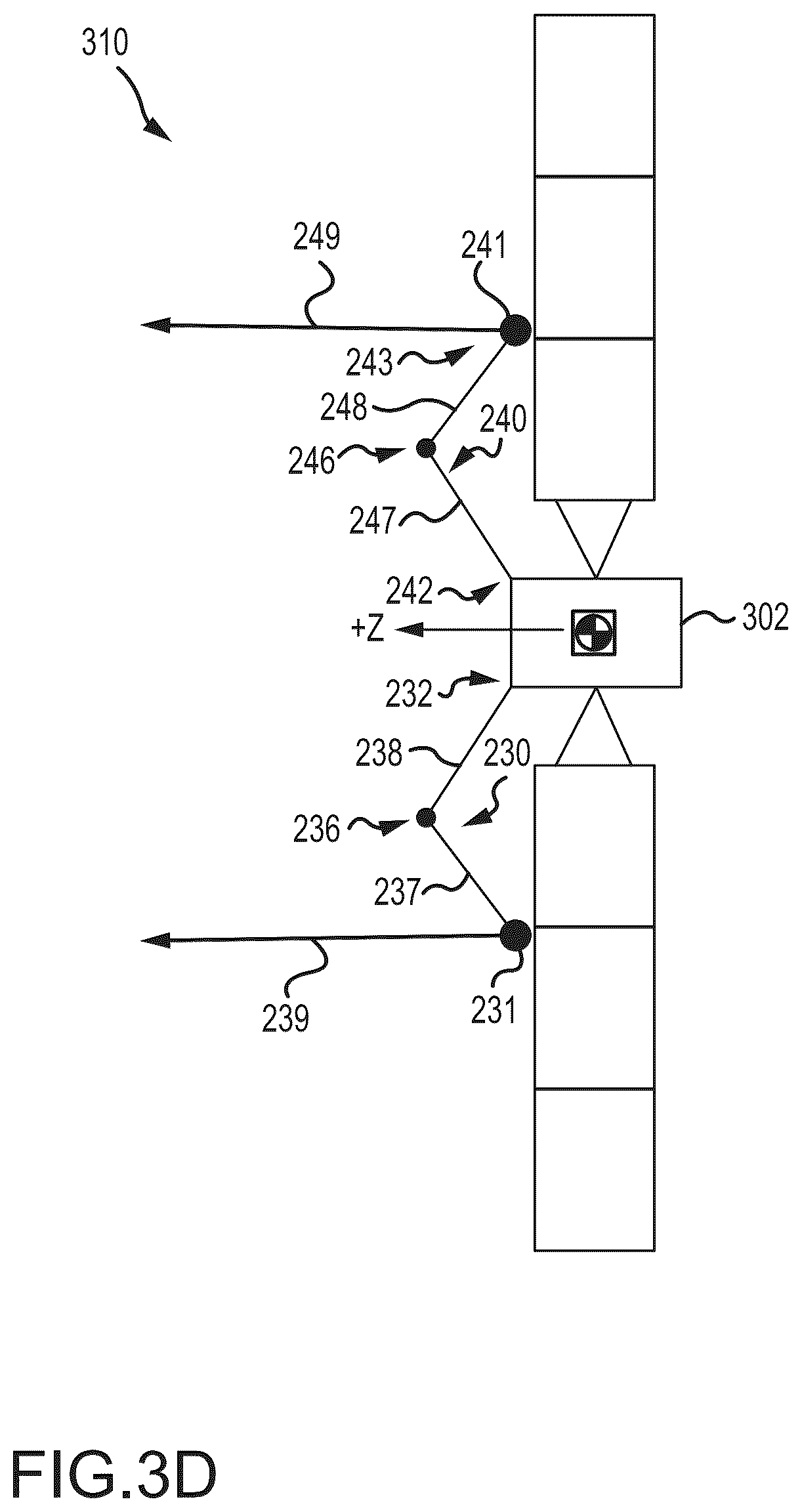 Patent US12097979 Figure 7 – Satellite for rendezvous and docking using electric propulsion thrusters