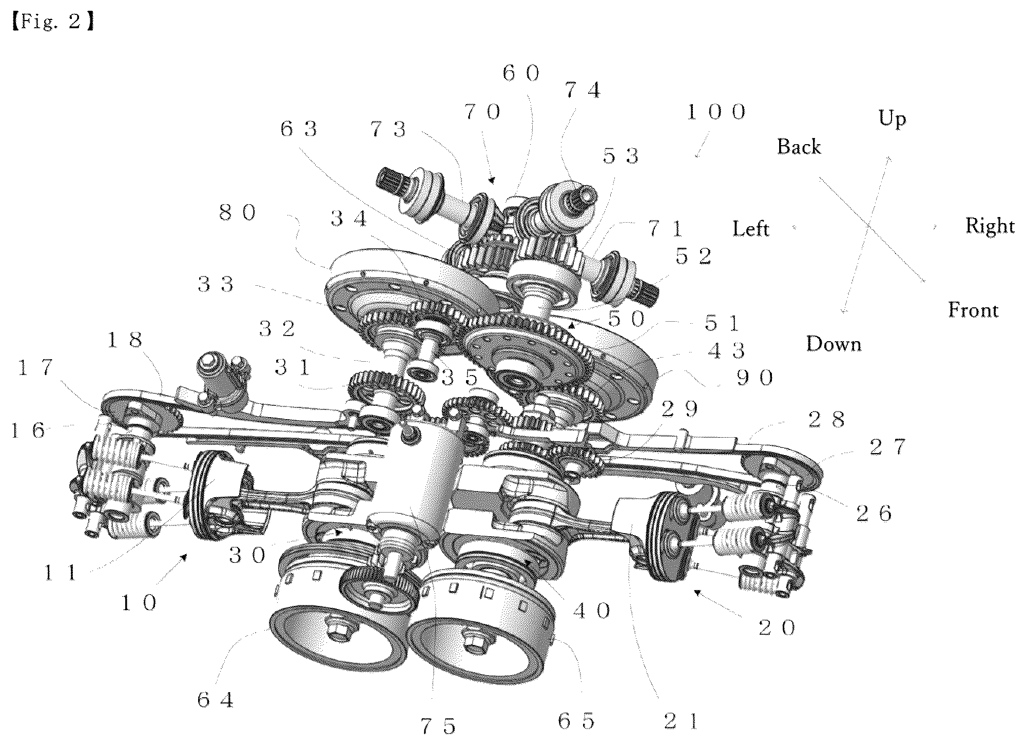 Patent US12097980 Figure 2 – Engine device for unmanned flying apparatus