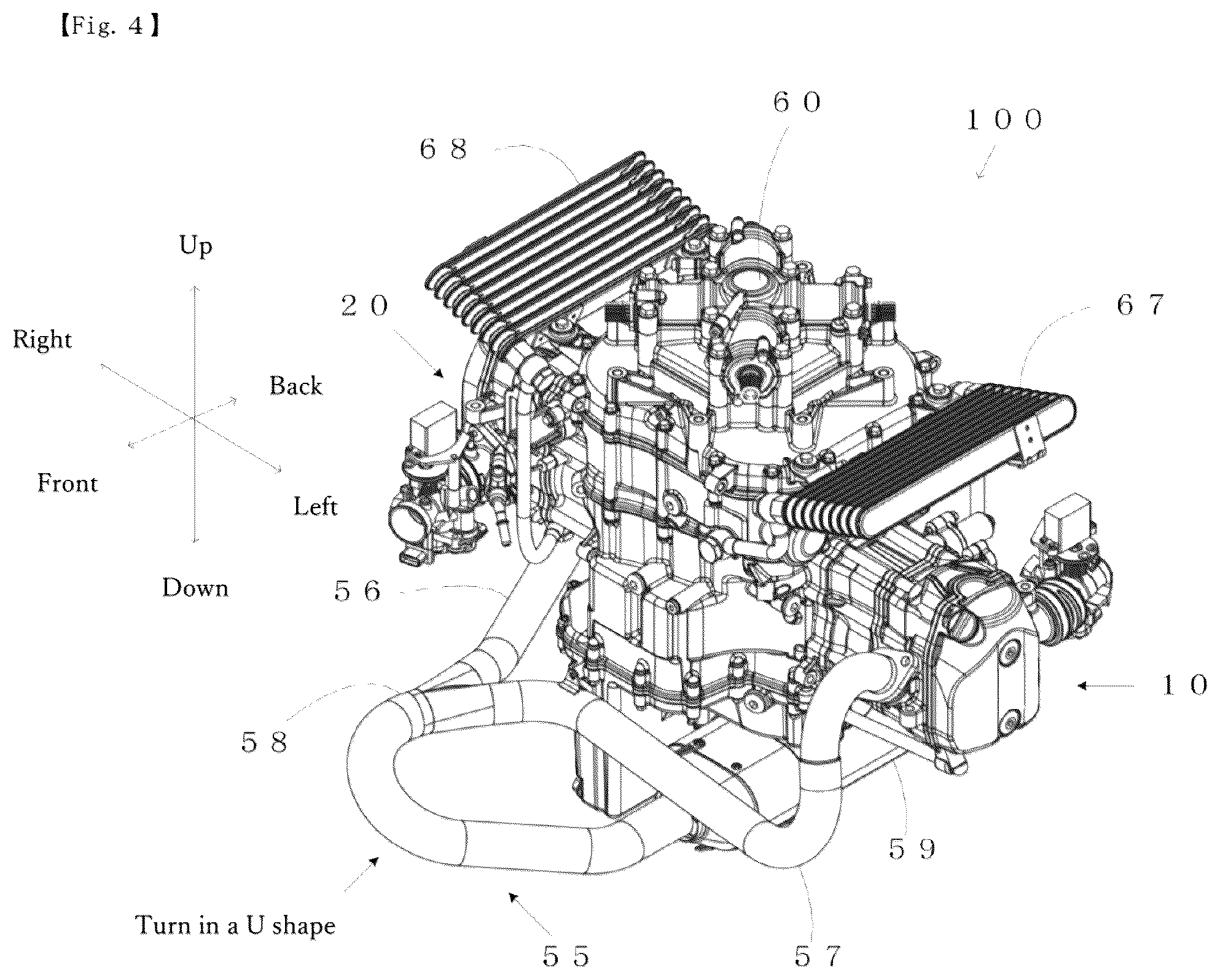 Patent US12097980 Figure 4 – Engine device for unmanned flying apparatus
