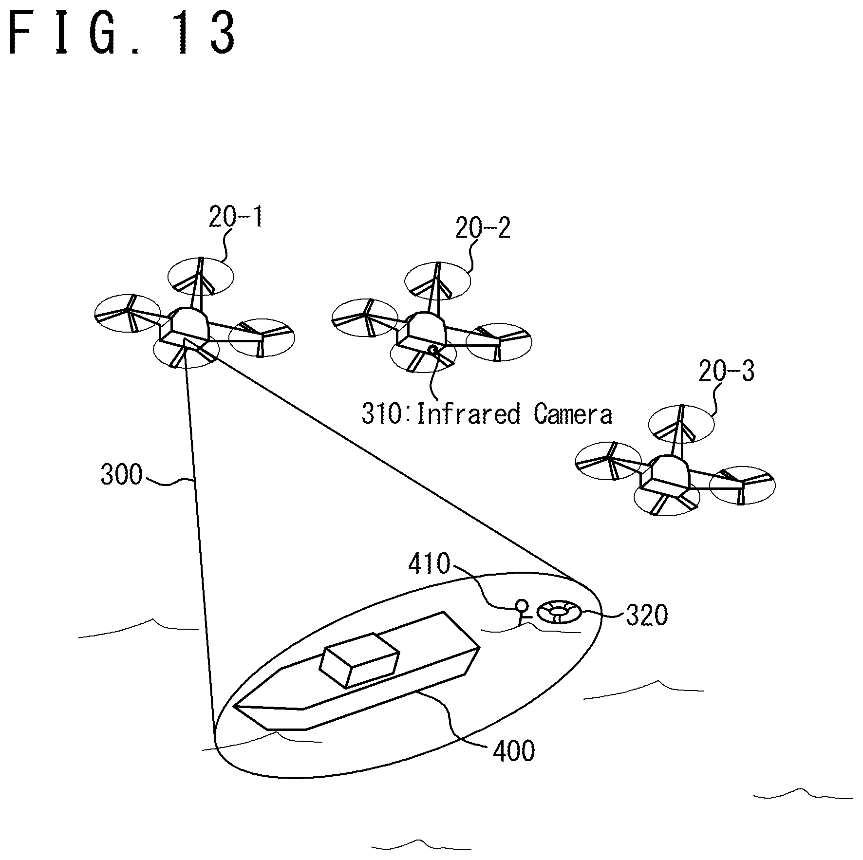 Patent US12097981 Figure 12 – Flying object and flying object system