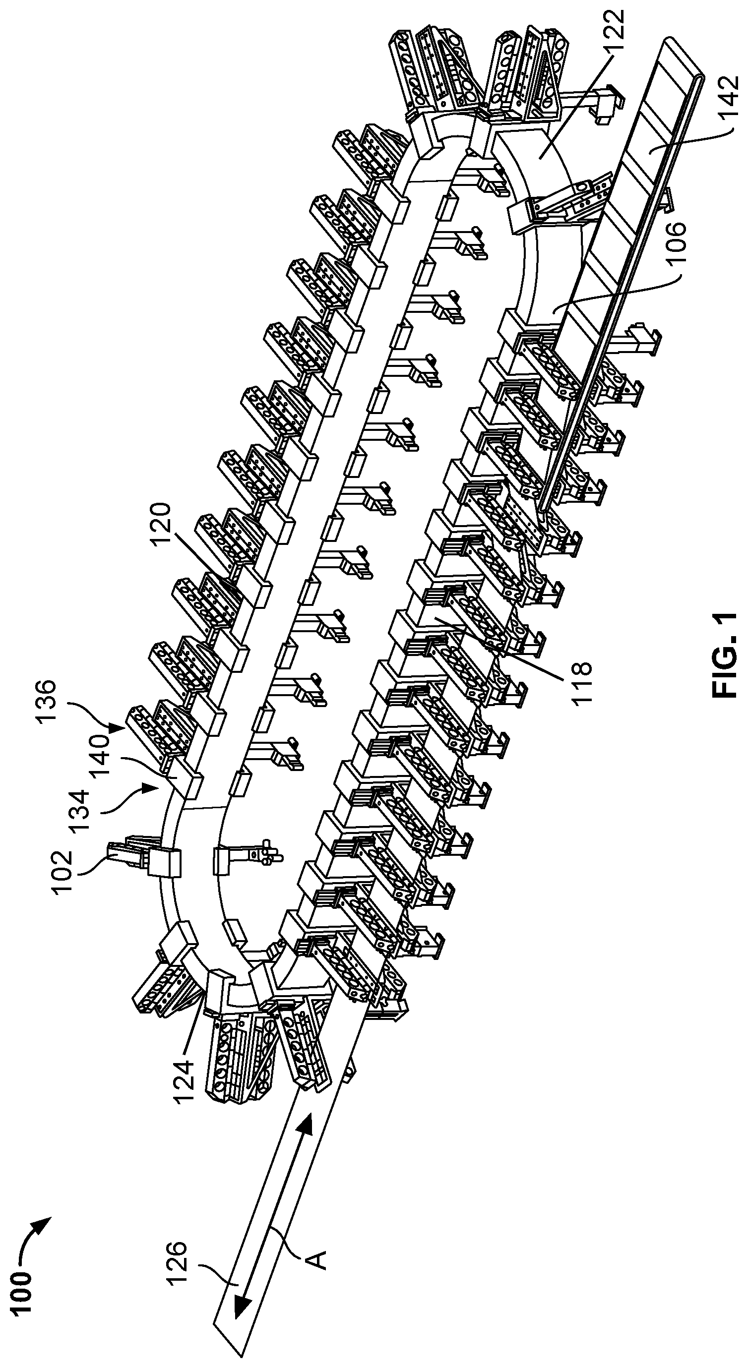 Patent US12097989 Figure 1 – Methods and apparatus to facilitate plastic film processing