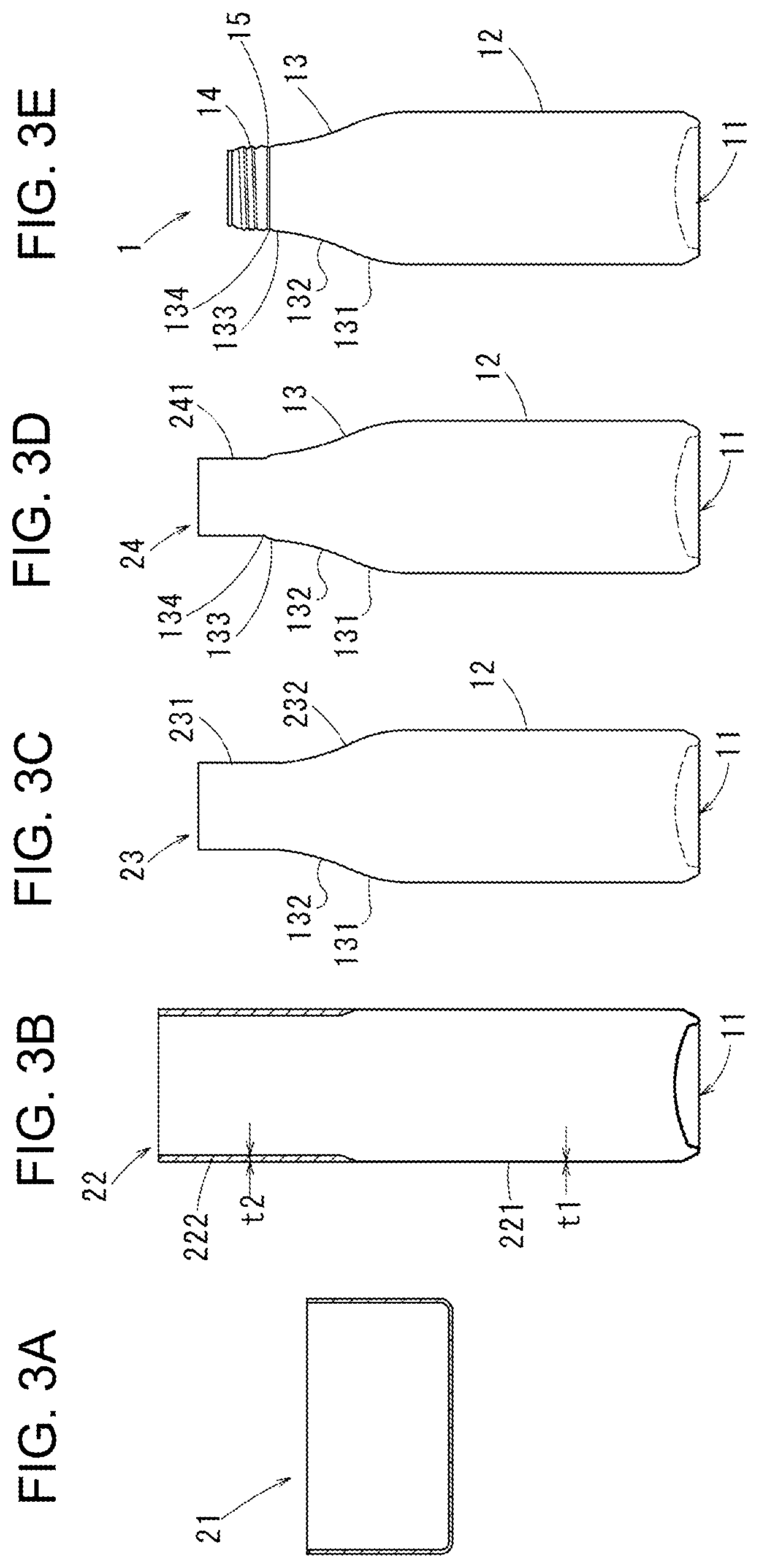 Patent US12097991 Figure 3 – Bottle can, manufacturing method of bottle can, and design method of bottle can