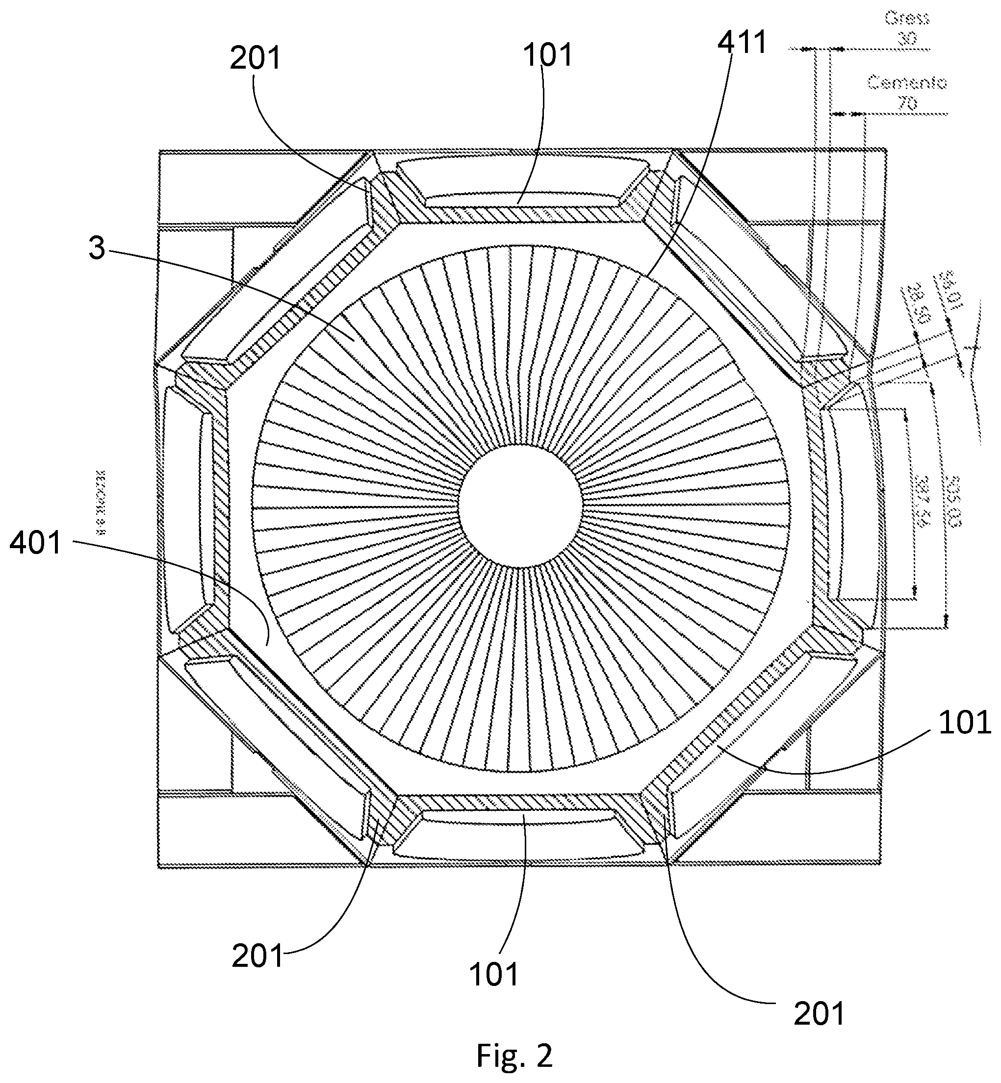 Patent US12097992 Figure 2 – Container for the storage and/or fermentation of alcoholic beverages