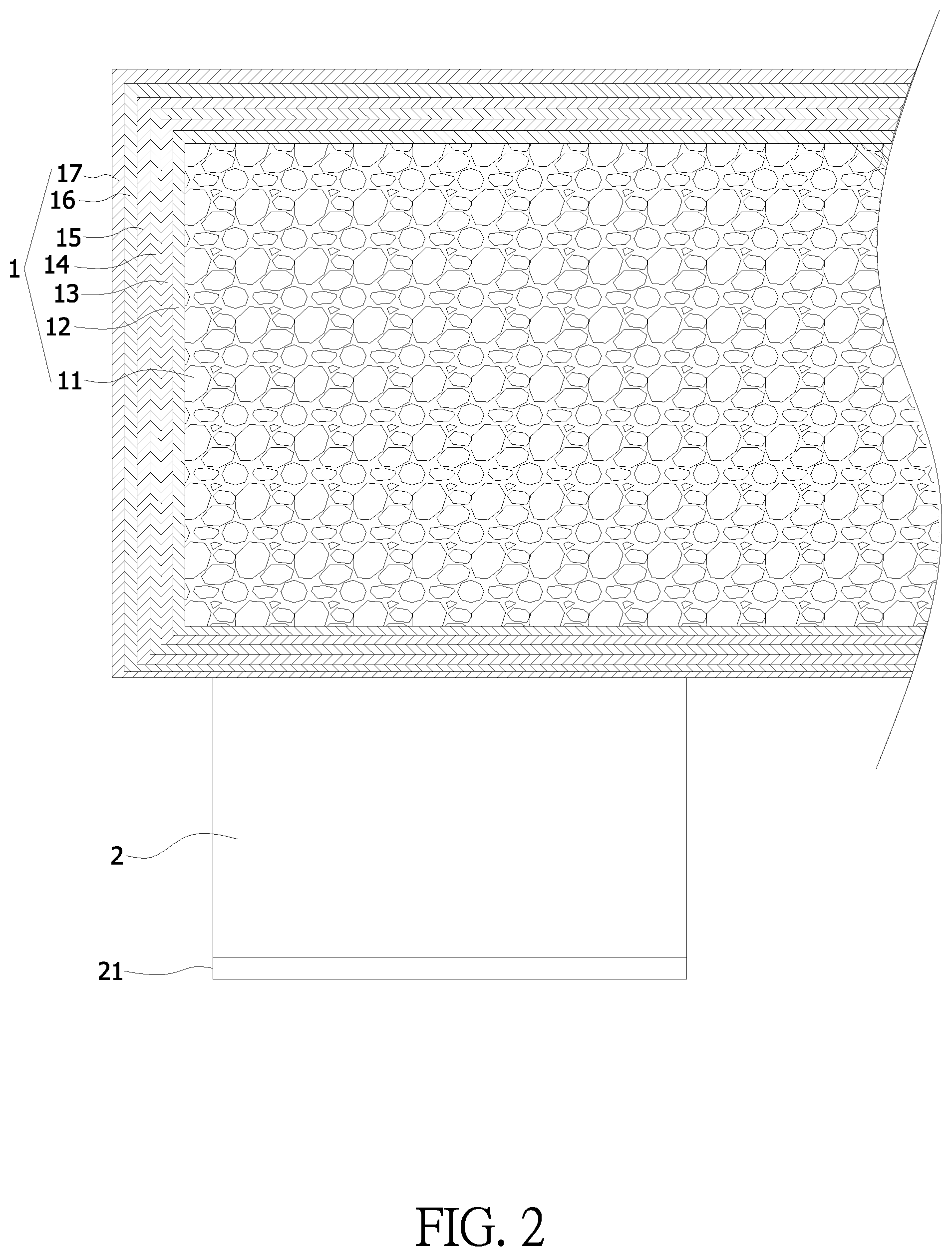 Patent US12097993 Figure 2 – High-strength foam bearing pallet