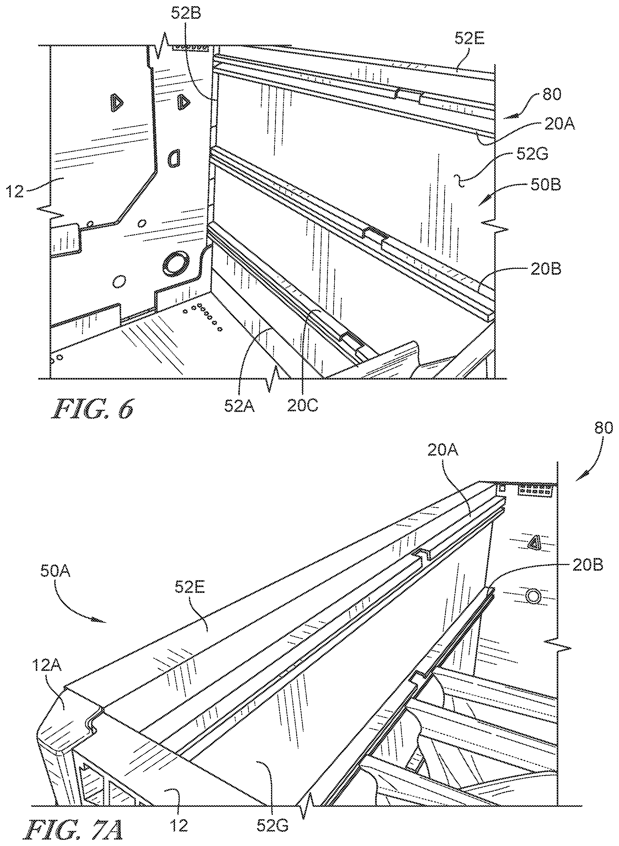 Patent US12097994 Figure 4 – Rail support system for a dunnage container