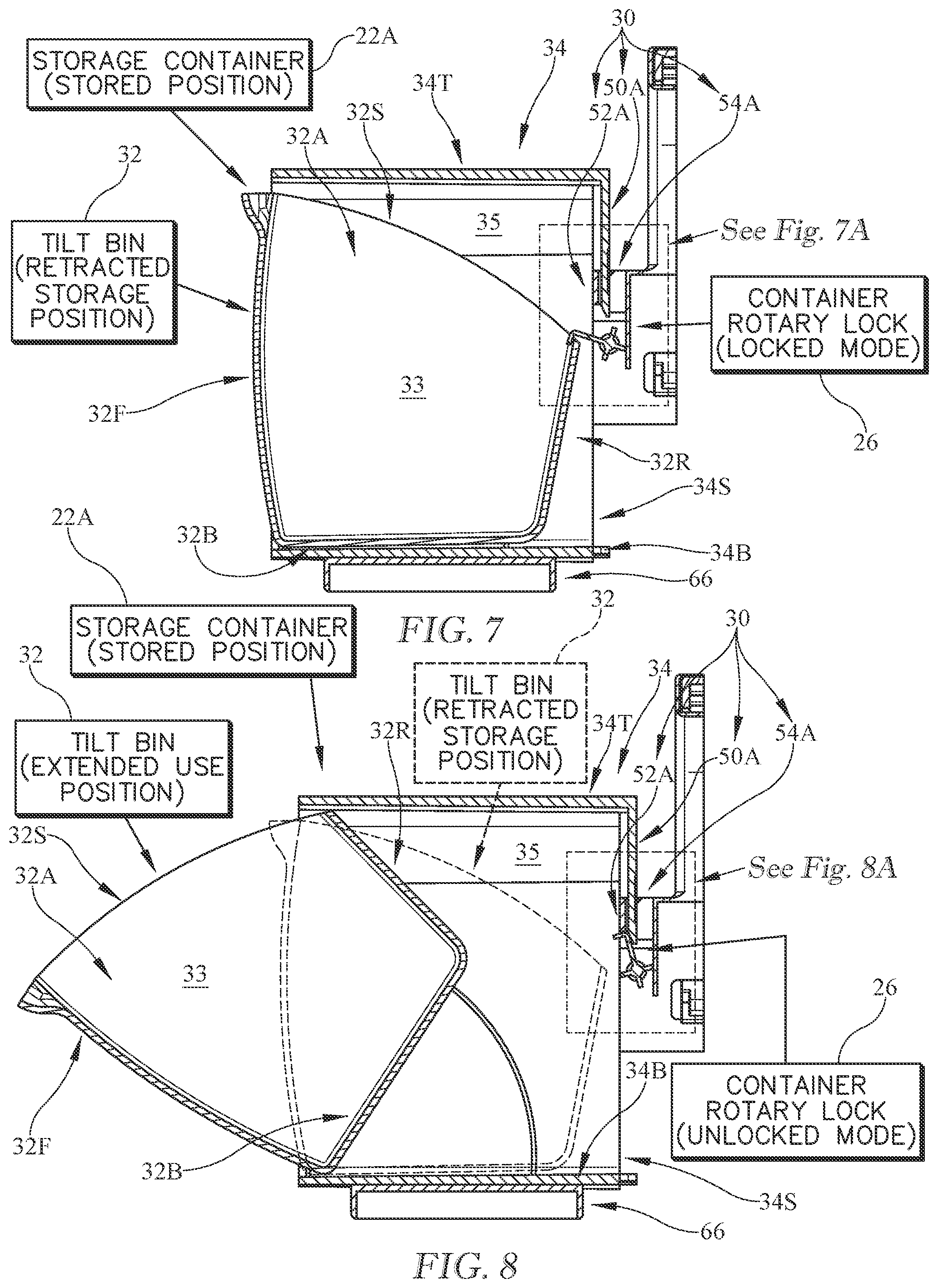 Patent US12097995 Figure 6 – Customizable caddy for tilt bins