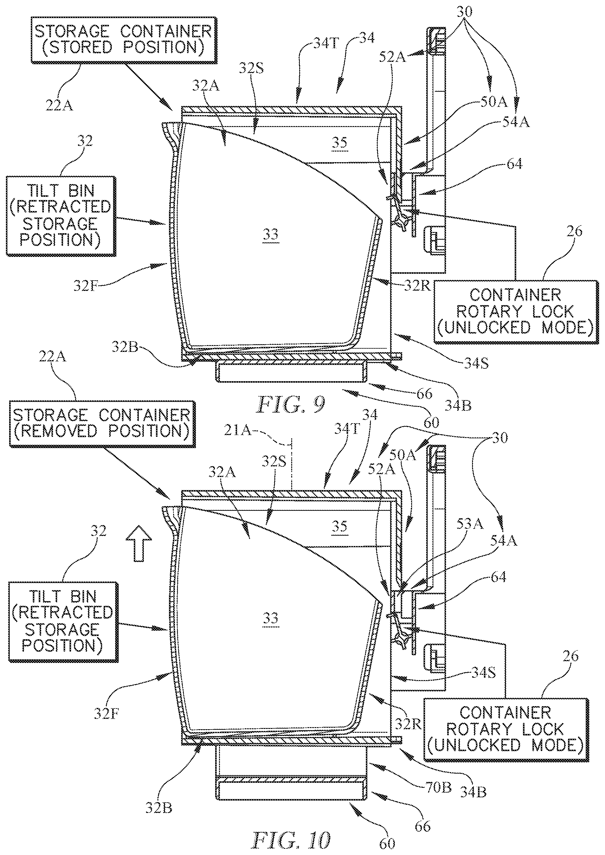Patent US12097995 Figure 8 – Customizable caddy for tilt bins