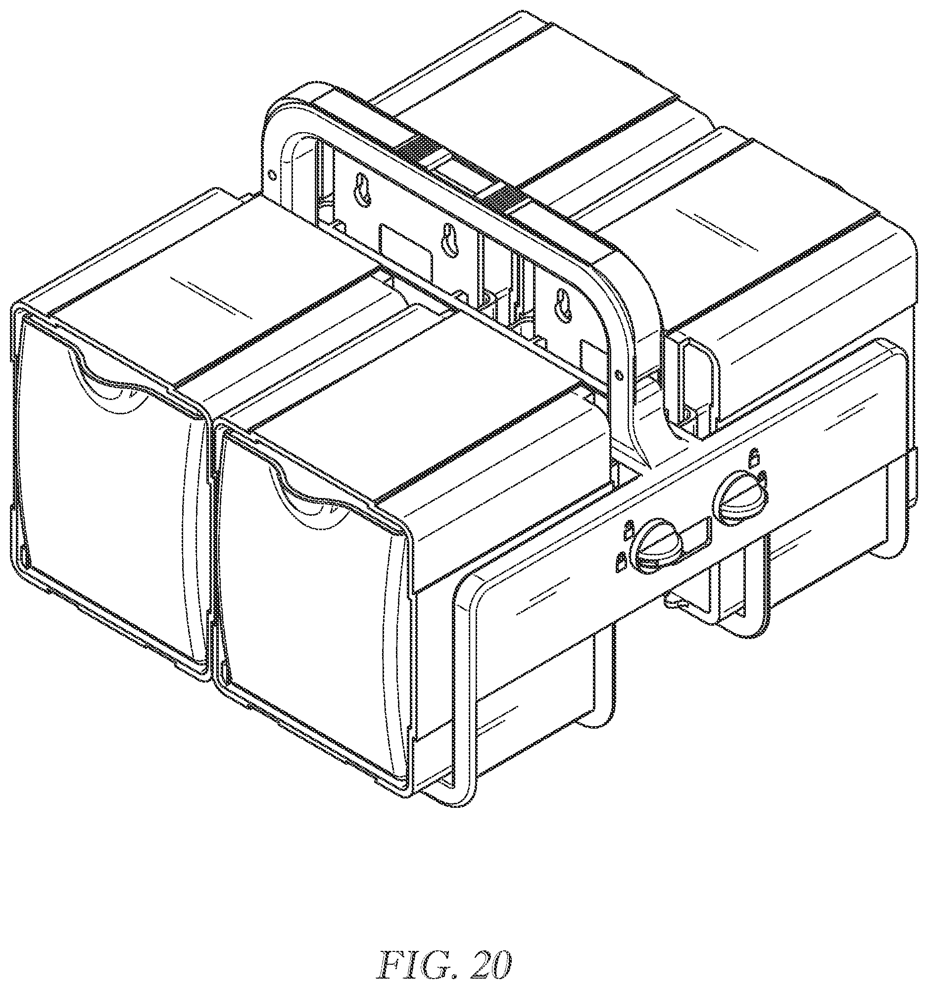 Patent US12097995 Figure 17 – Customizable caddy for tilt bins