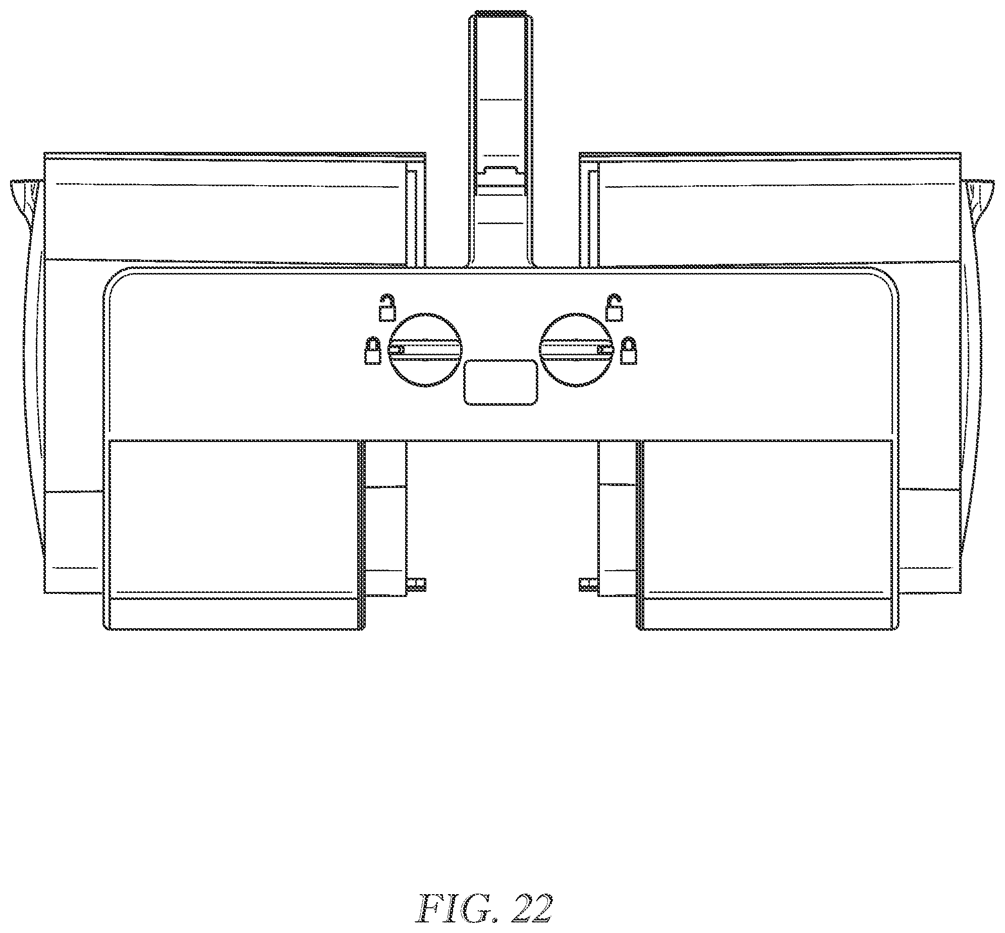 Patent US12097995 Figure 19 – Customizable caddy for tilt bins