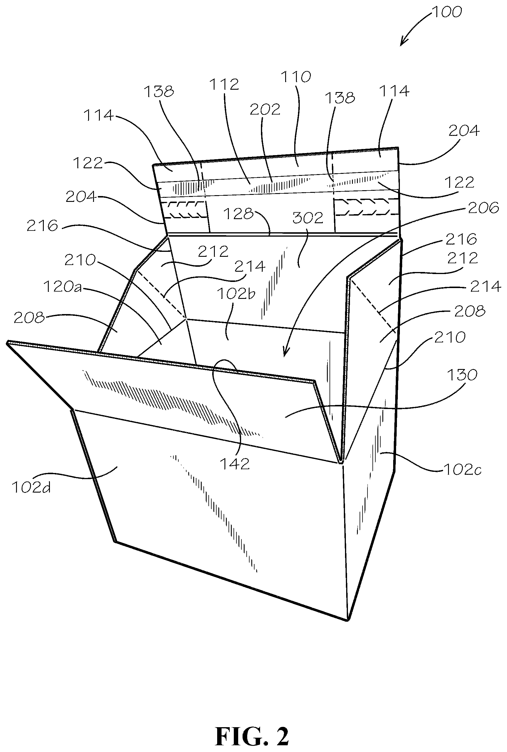 Patent US12098000 Figure 3 – Collapsible box and method therefor