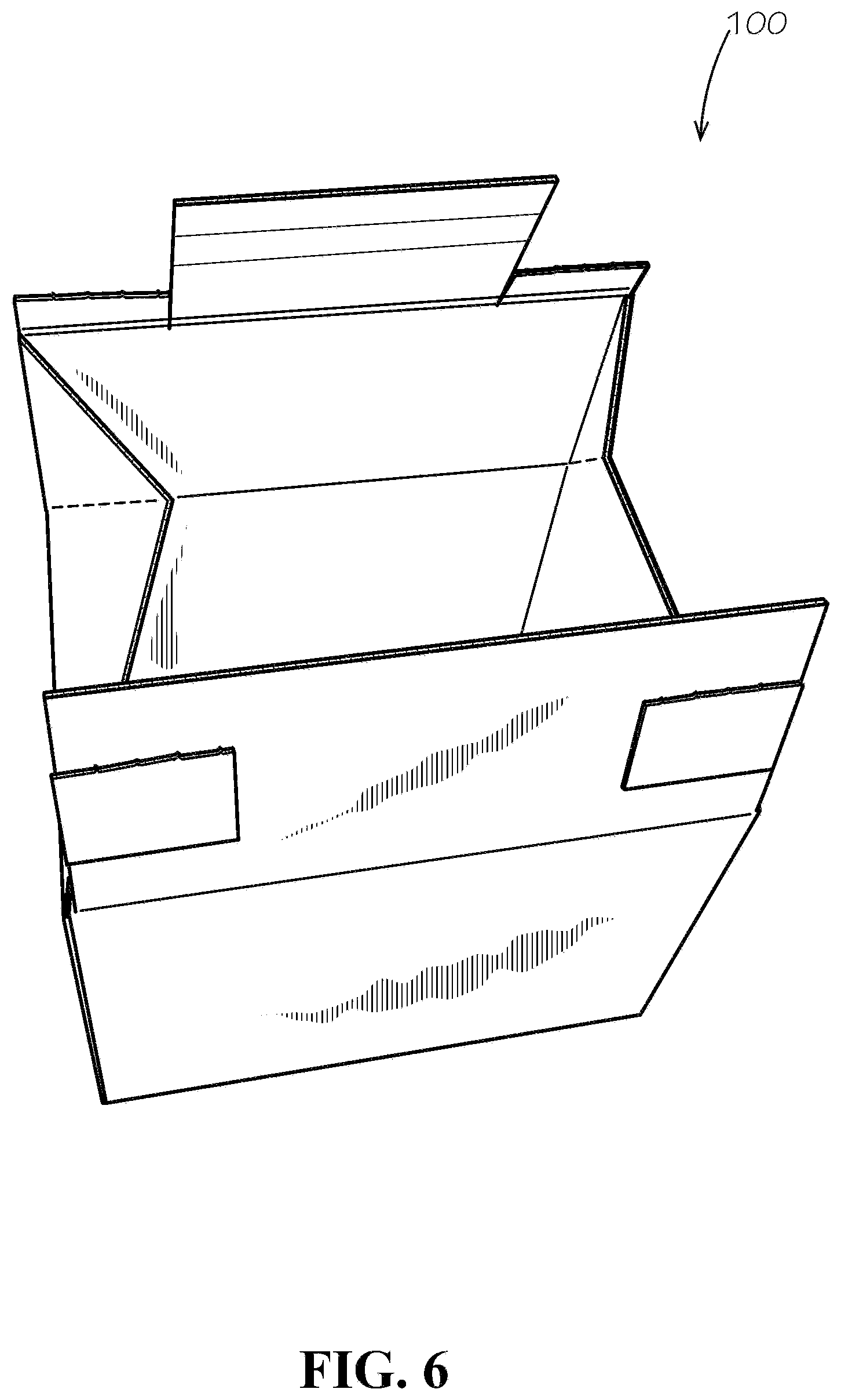 Patent US12098000 Figure 8 – Collapsible box and method therefor