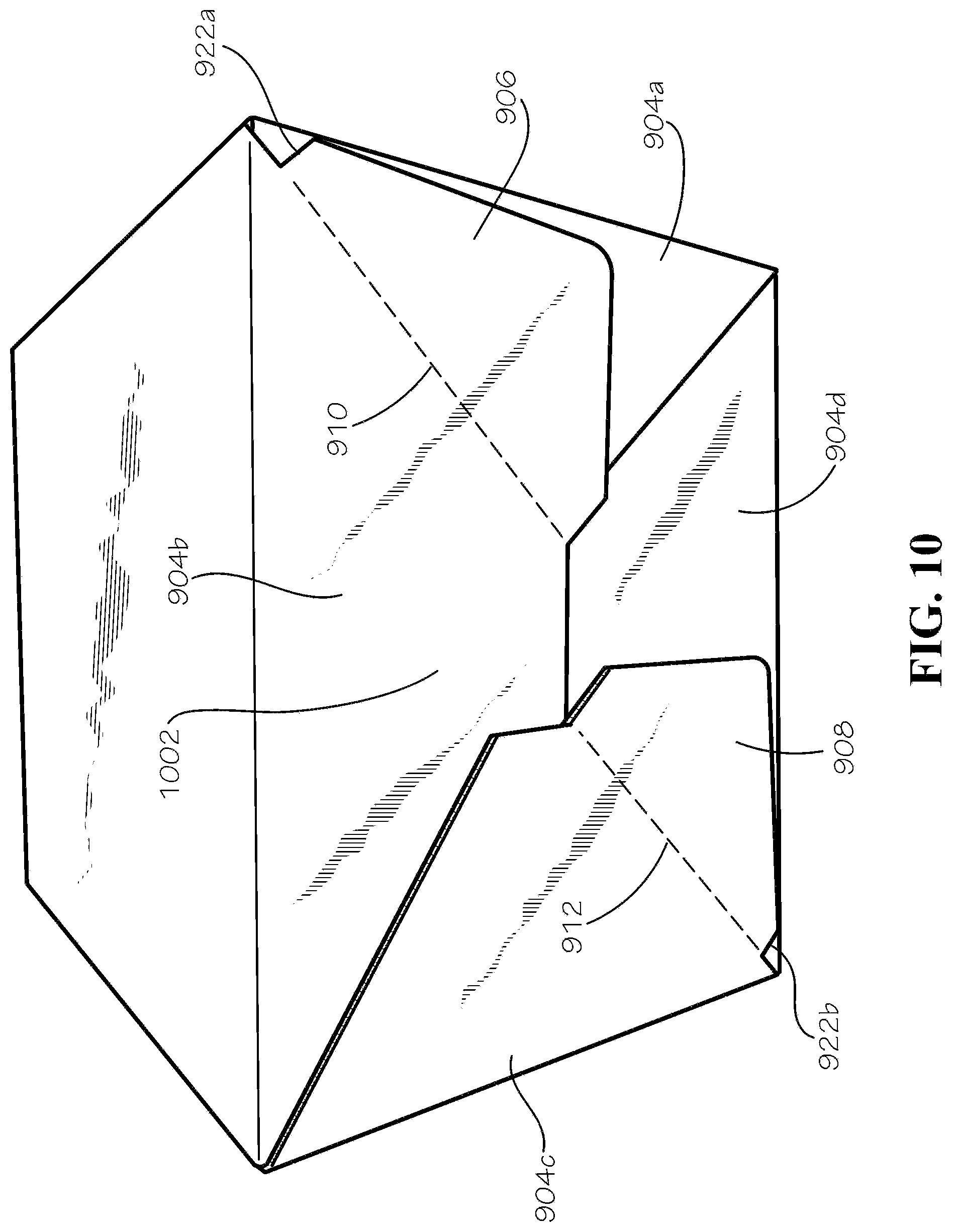 Patent US12098000 Figure 12 – Collapsible box and method therefor