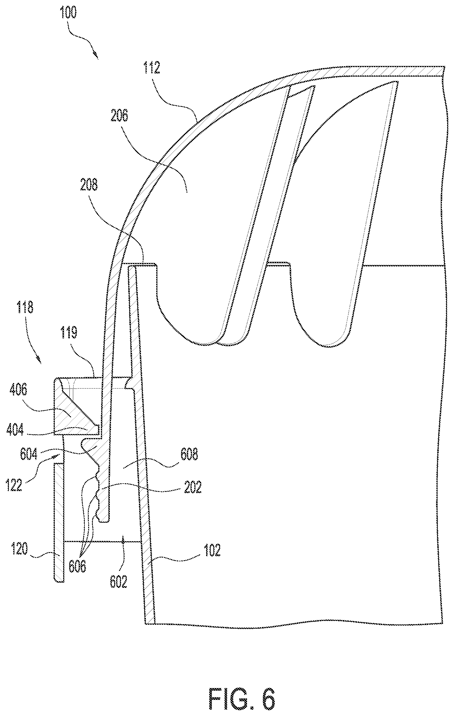 Patent US12098004 Figure 6 – Tamper evident tub
