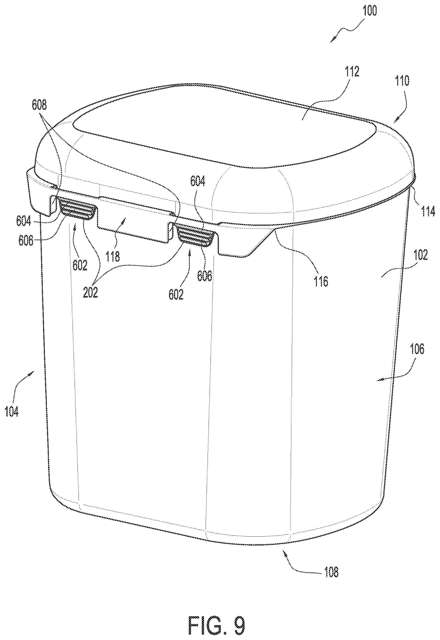 Patent US12098004 Figure 9 – Tamper evident tub