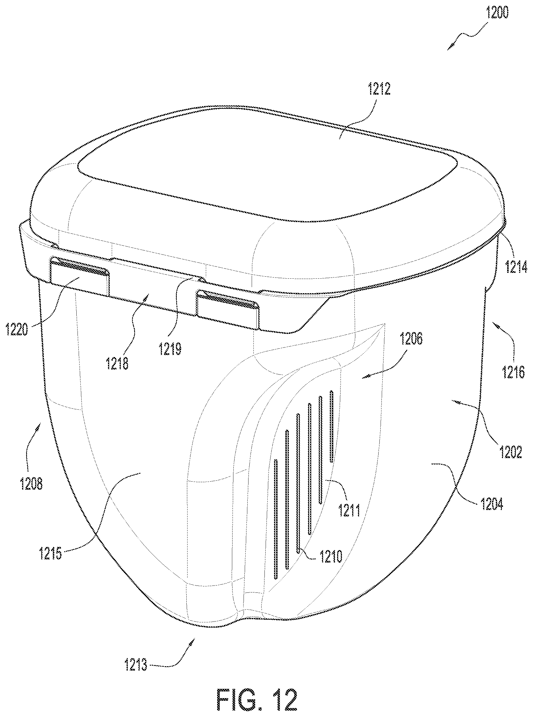 Patent US12098004 Figure 12 – Tamper evident tub