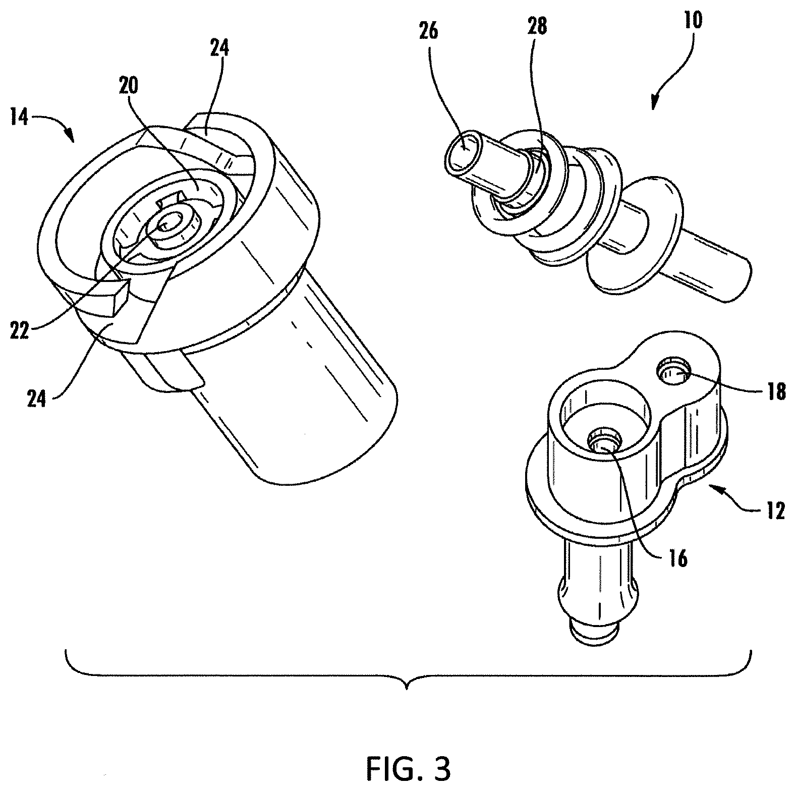 Patent US12098005 Figure 2 – Water bottle cap assemblies
