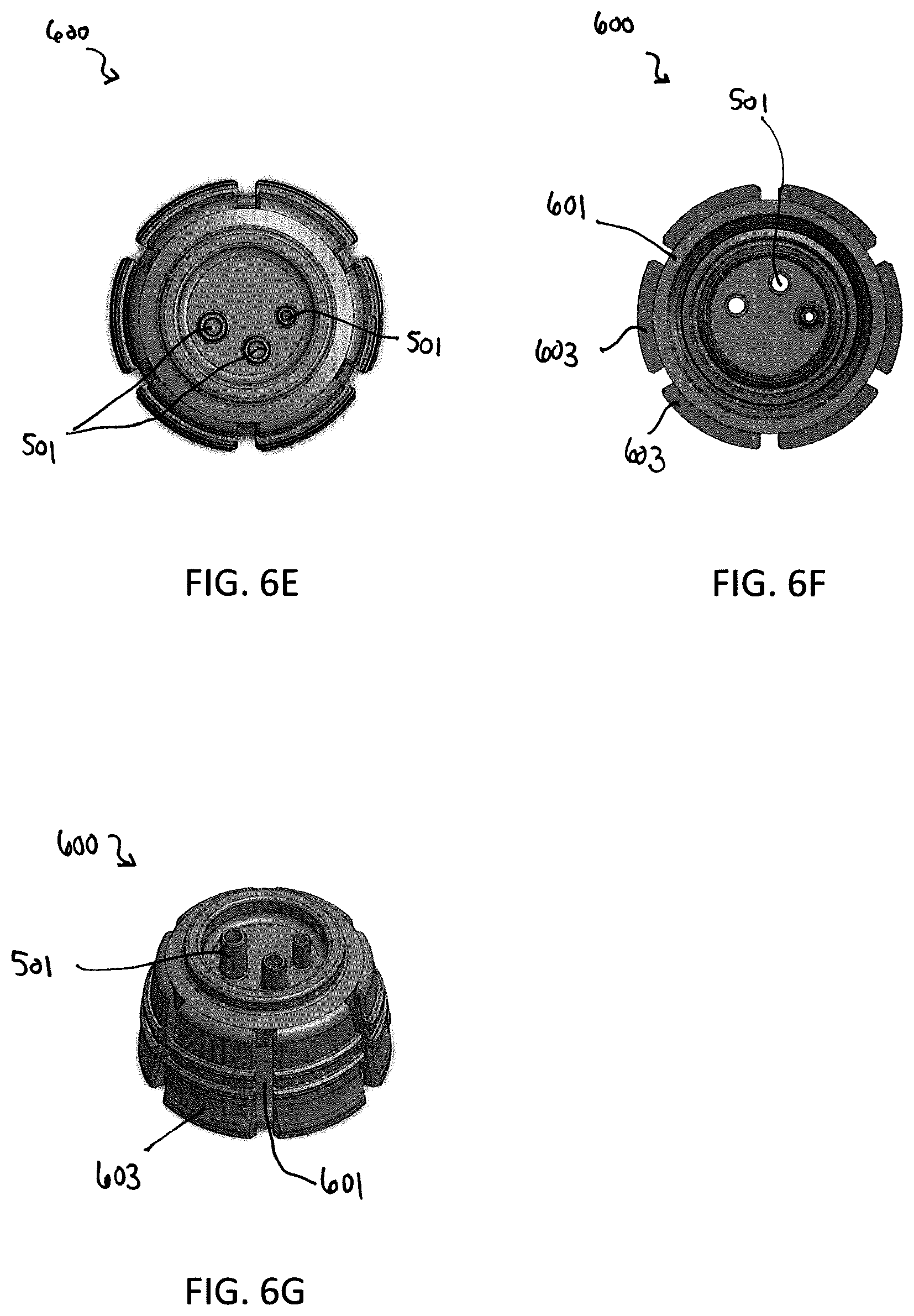 Patent US12098005 Figure 6 – Water bottle cap assemblies