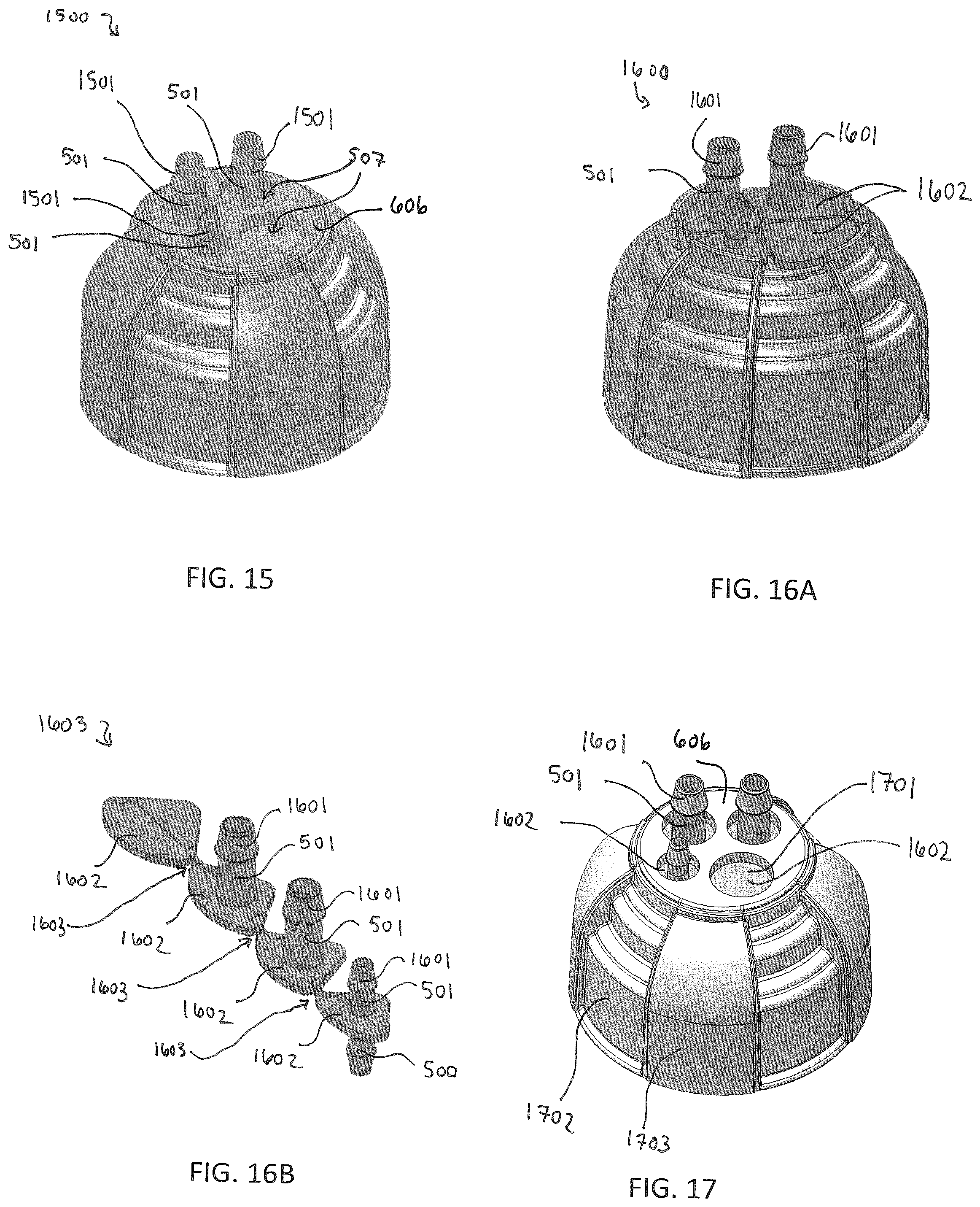 Patent US12098005 Figure 14 – Water bottle cap assemblies