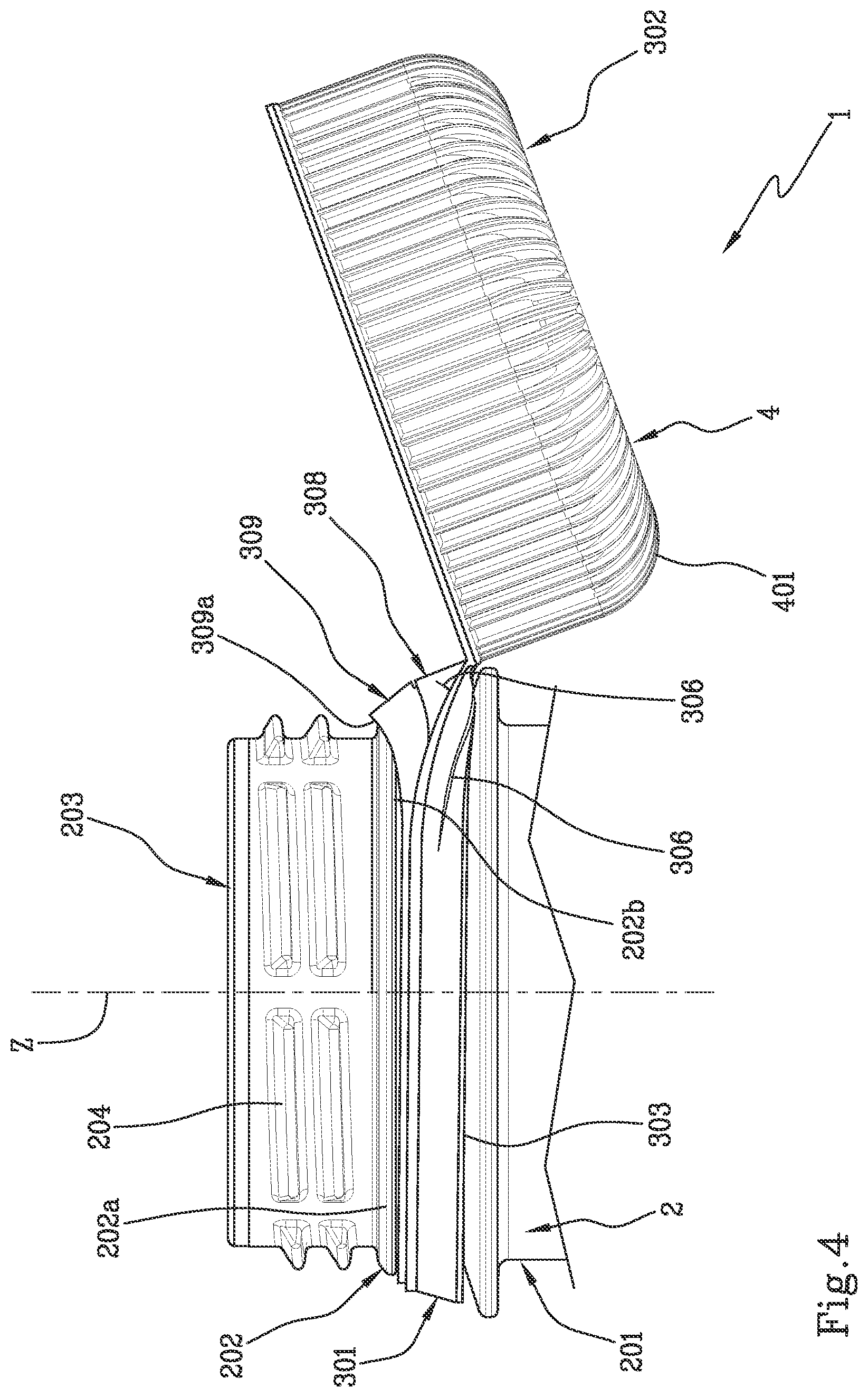 Patent US12098006 Figure 4 – Closing cap for a container