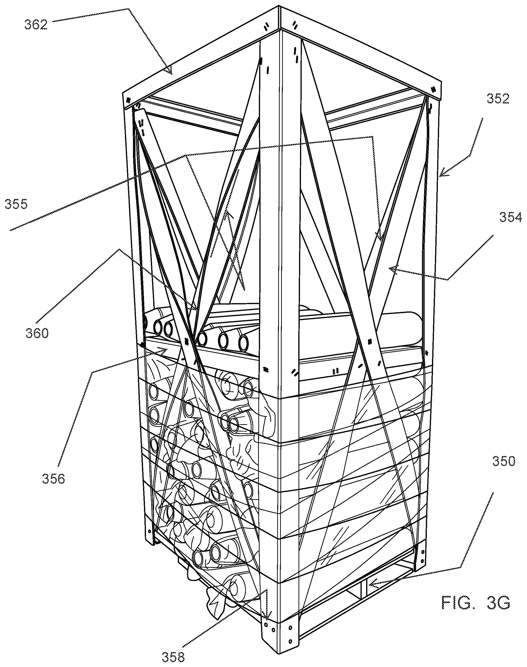 Patent US12098007 Figure 11 – Apparatus and method for packing and shipping formed wrapping sheets