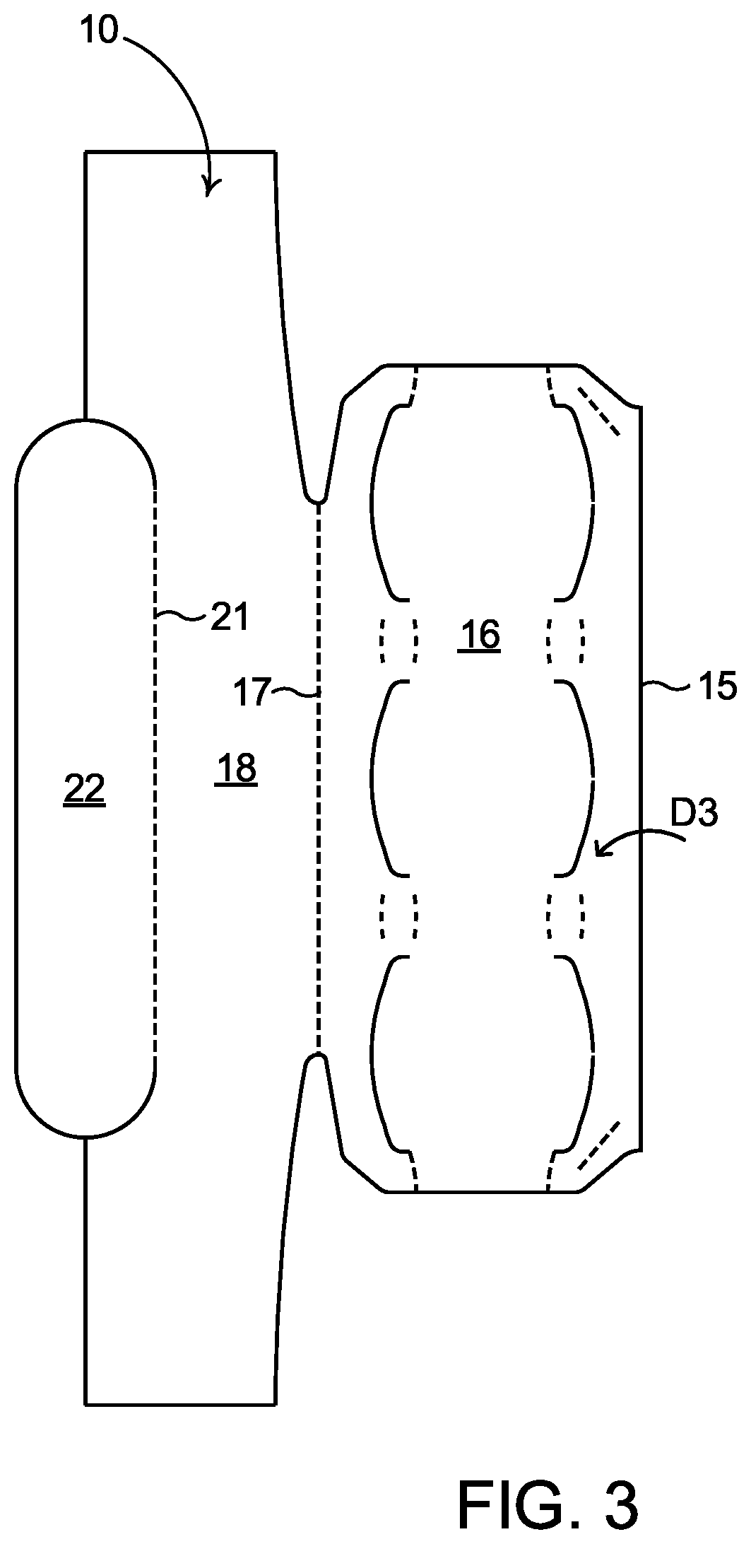 Patent US12098008 Figure 3 – Article carrier, blank and method of construction