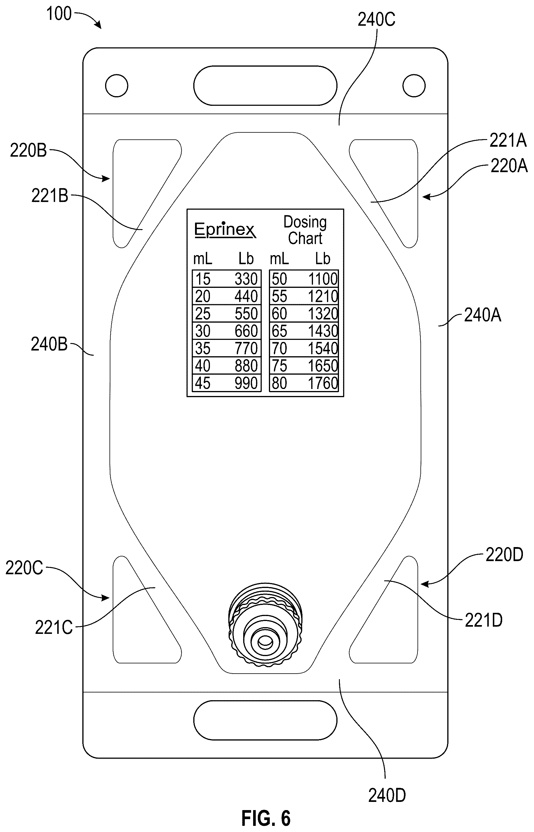 Patent US12098009 Figure 5 – Stand alone dispensing pouch