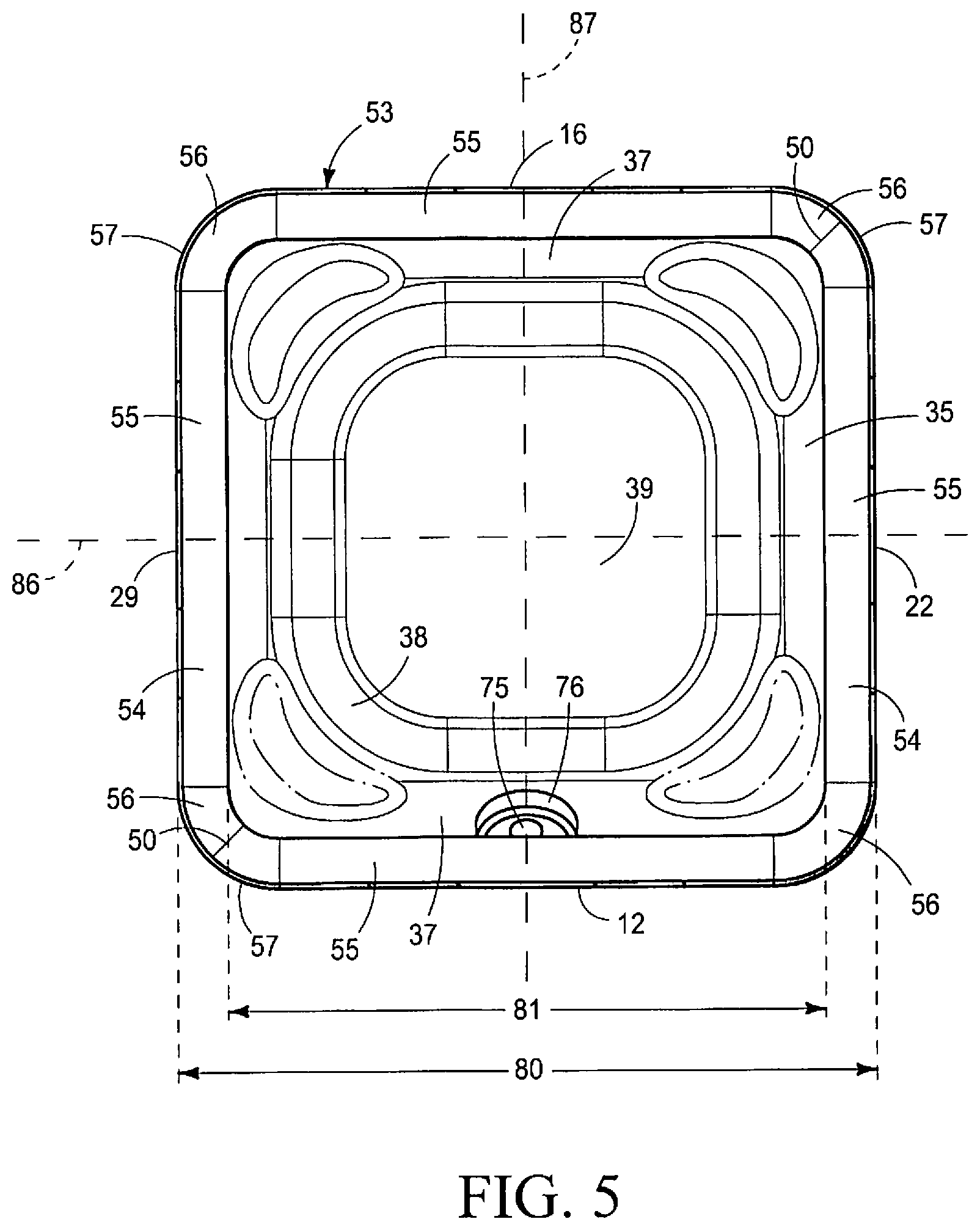 Patent US12098010 Figure 5 – Container for storing, transporting and dispensing a beverage