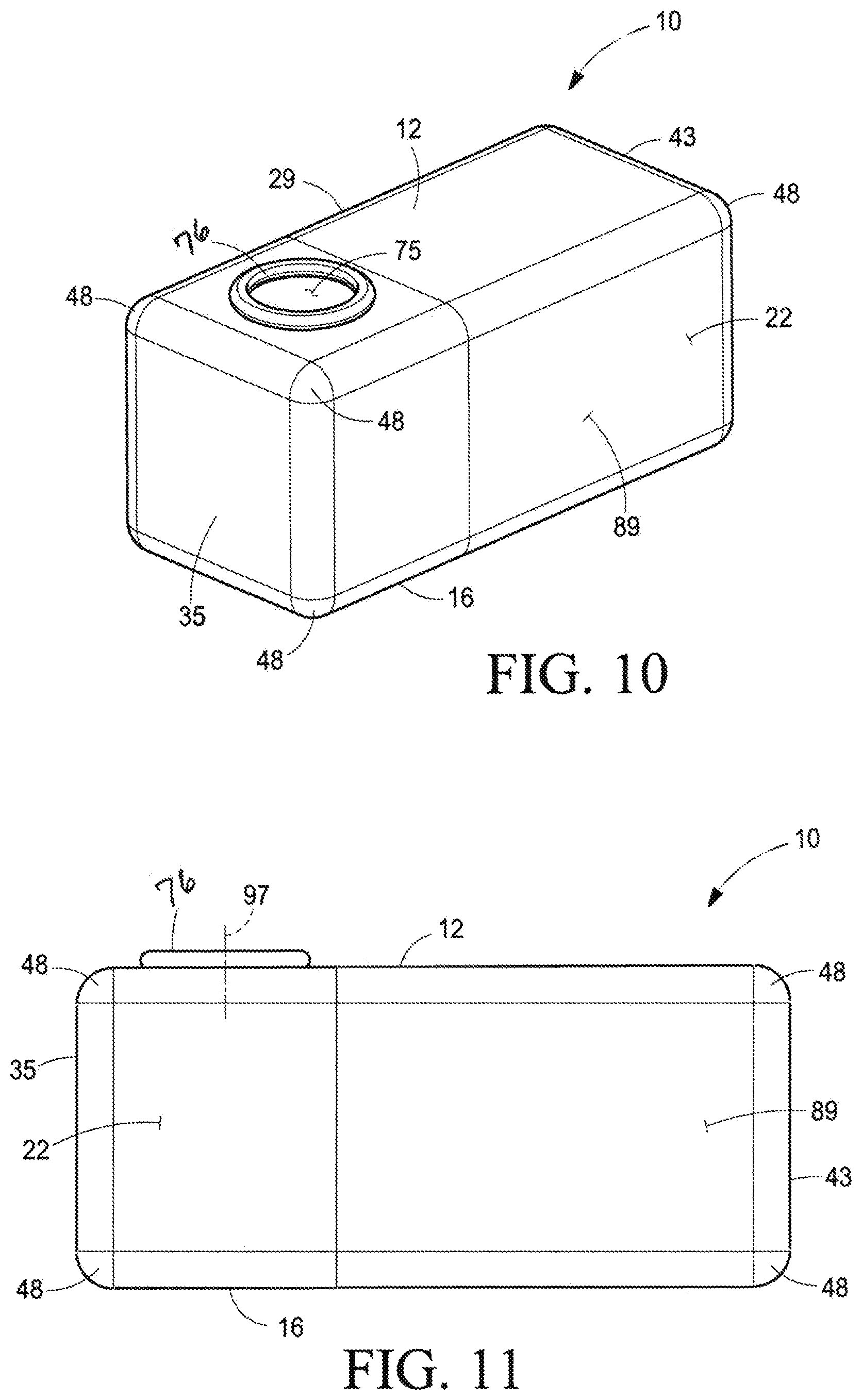 Patent US12098010 Figure 10 – Container for storing, transporting and dispensing a beverage