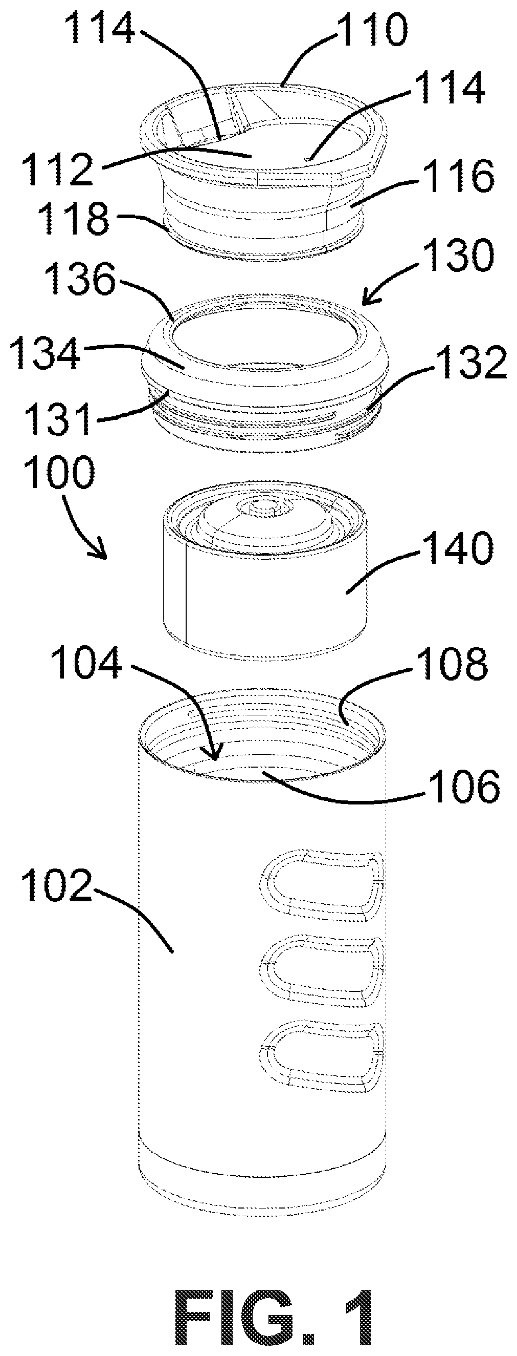 Patent US12098017 Figure 1 – Beverage systems and kits and methods of using the same