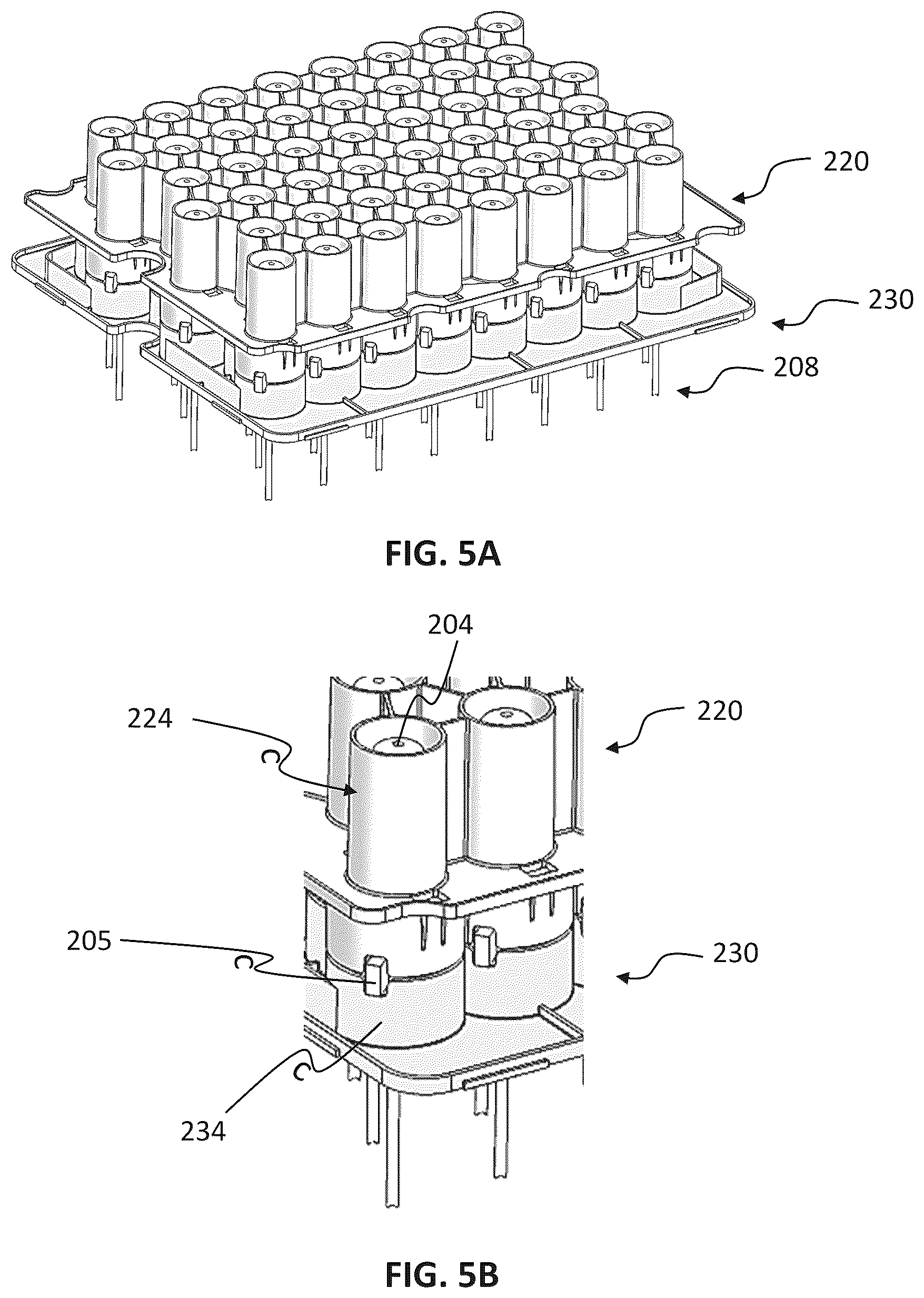 Patent US12098018 Figure 7 – Nesting structures for storage, transport, and assembly of drug dispensers and containers