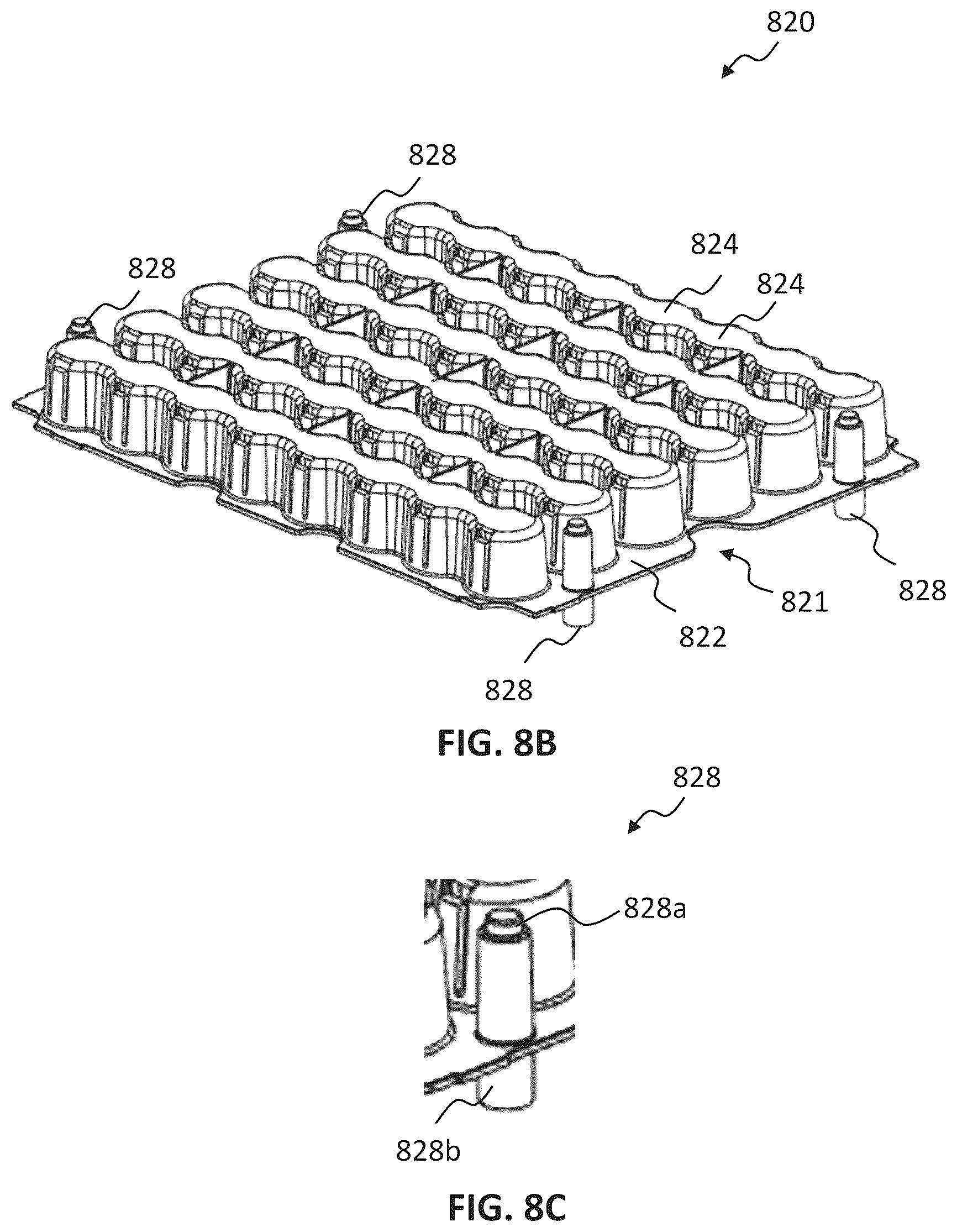 Patent US12098018 Figure 13 – Nesting structures for storage, transport, and assembly of drug dispensers and containers