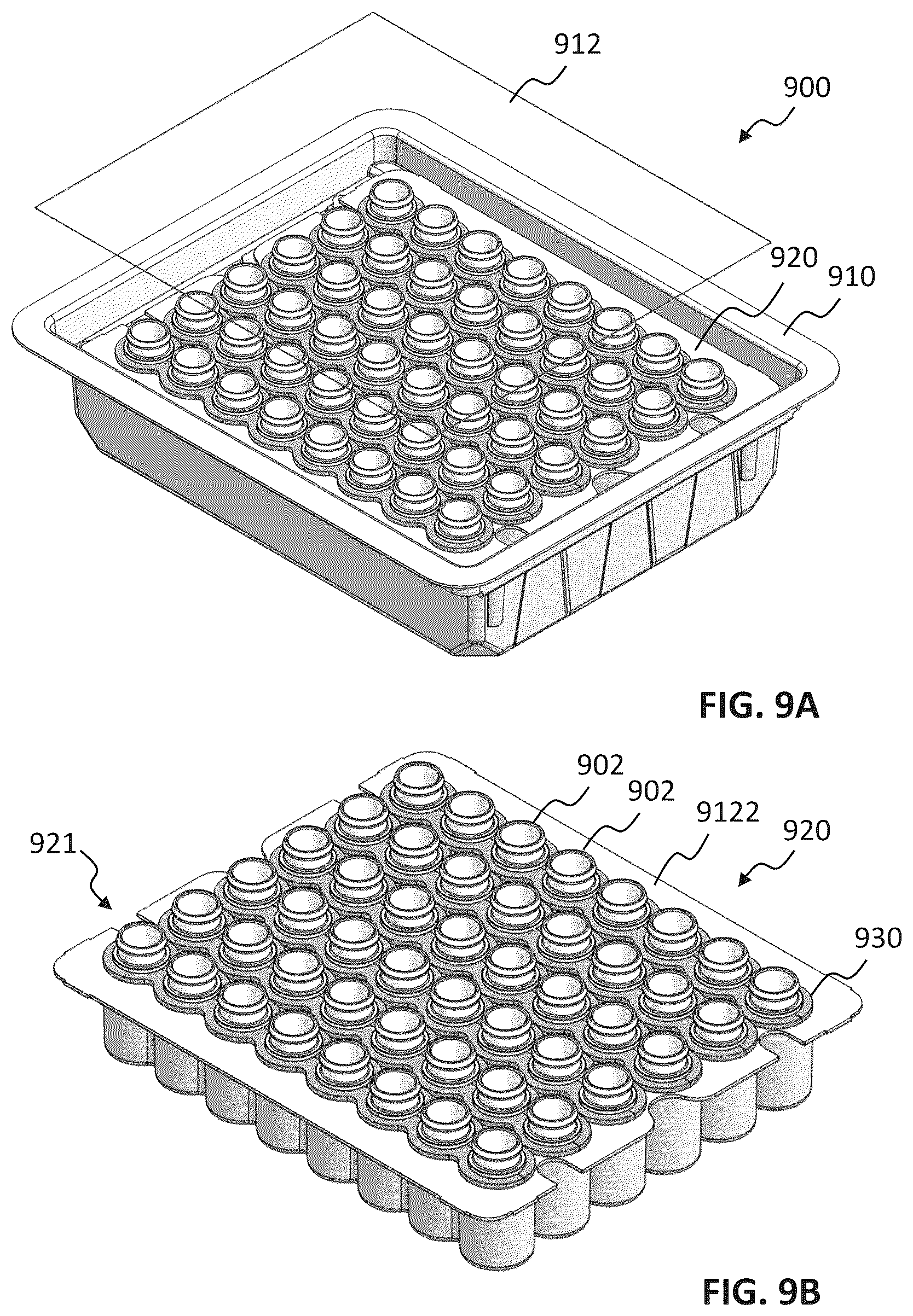 Patent US12098018 Figure 16 – Nesting structures for storage, transport, and assembly of drug dispensers and containers