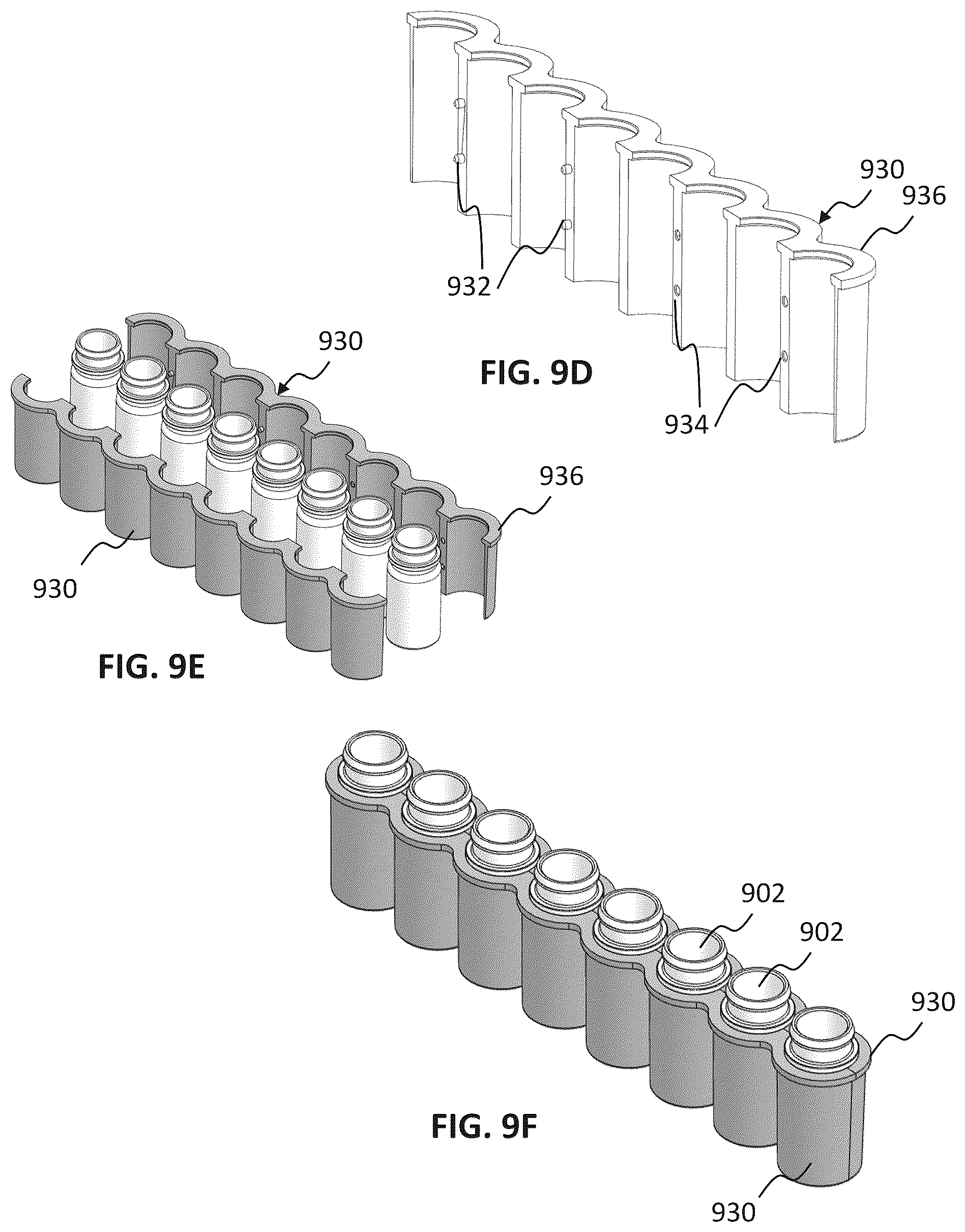 Patent US12098018 Figure 18 – Nesting structures for storage, transport, and assembly of drug dispensers and containers