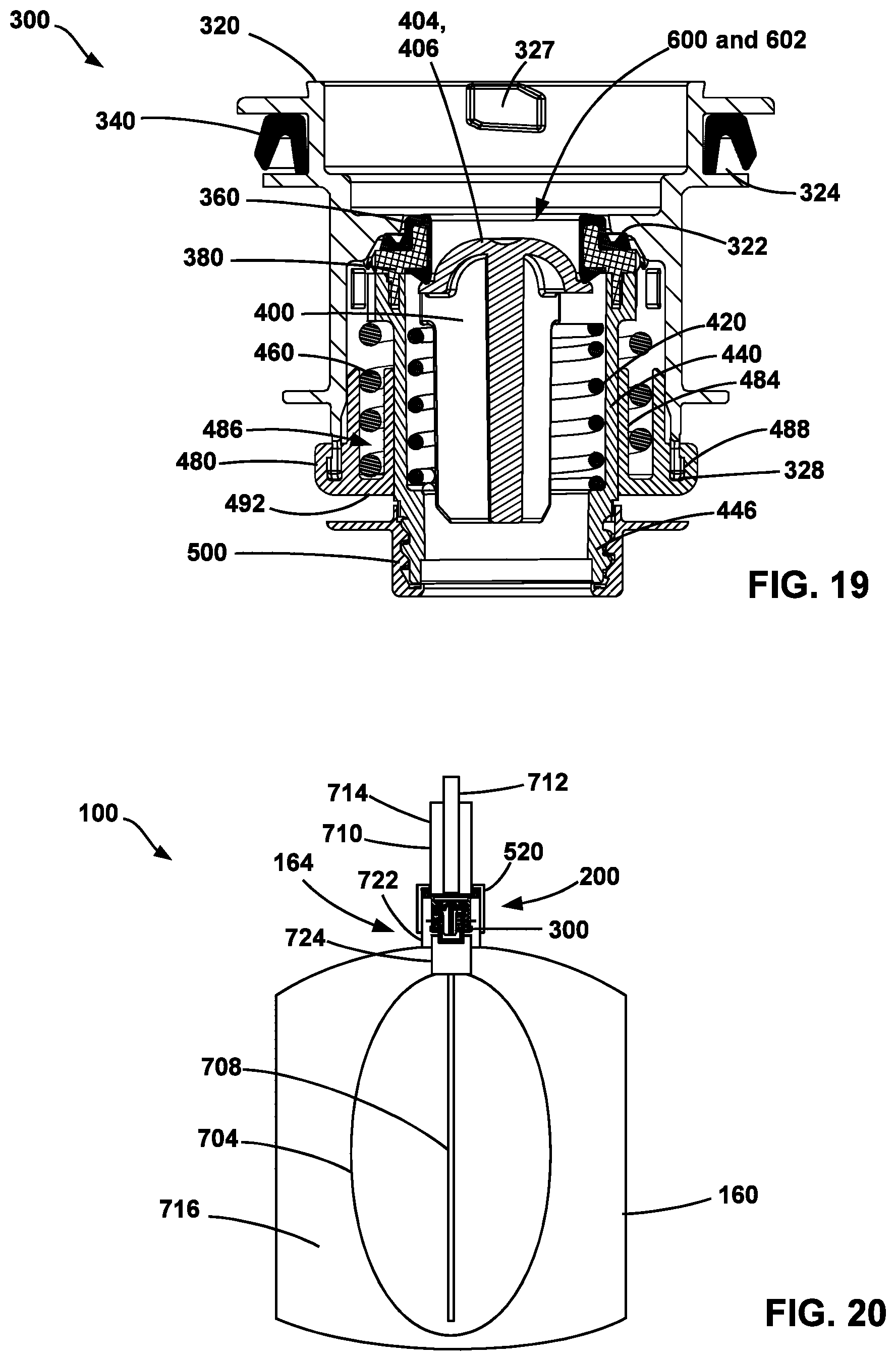 Patent US12098019 Figure 15 – System and components for receiving, storing, and dispensing fluids