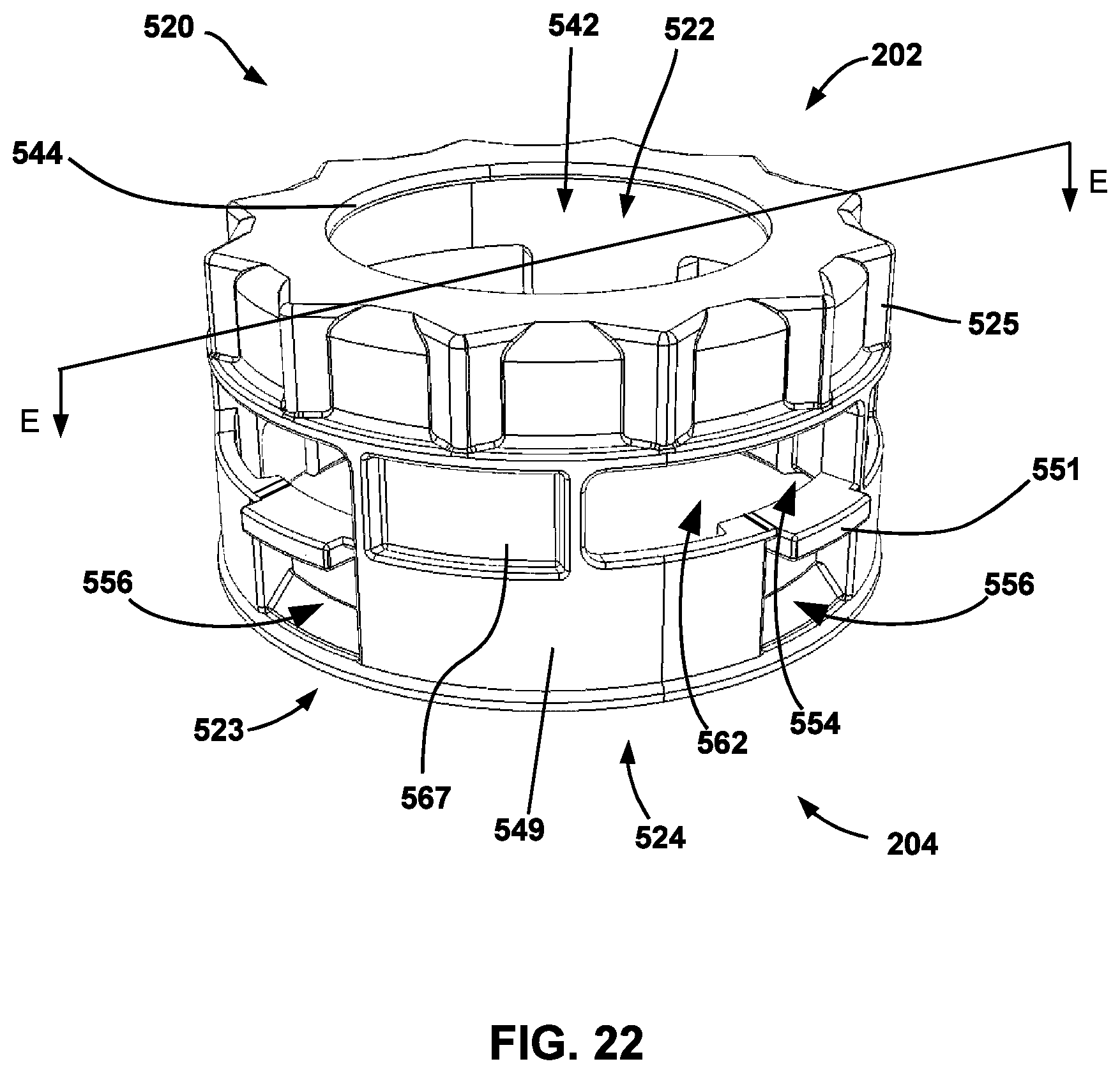 Patent US12098019 Figure 17 – System and components for receiving, storing, and dispensing fluids