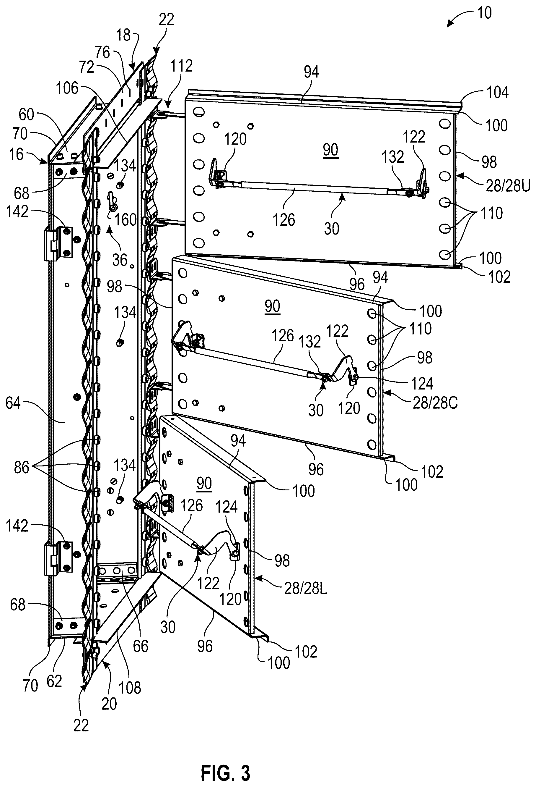 Patent US12098020 Figure 3 – Safety grain bin door latch system