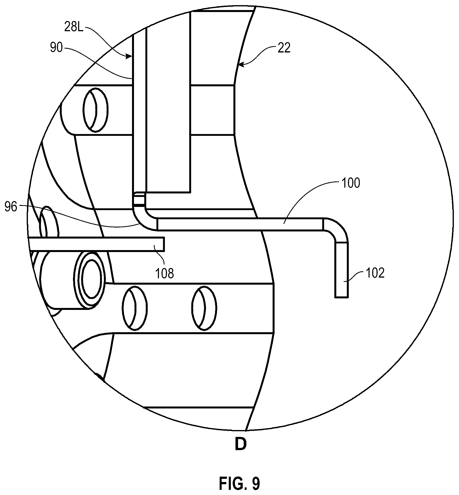 Patent US12098020 Figure 9 – Safety grain bin door latch system