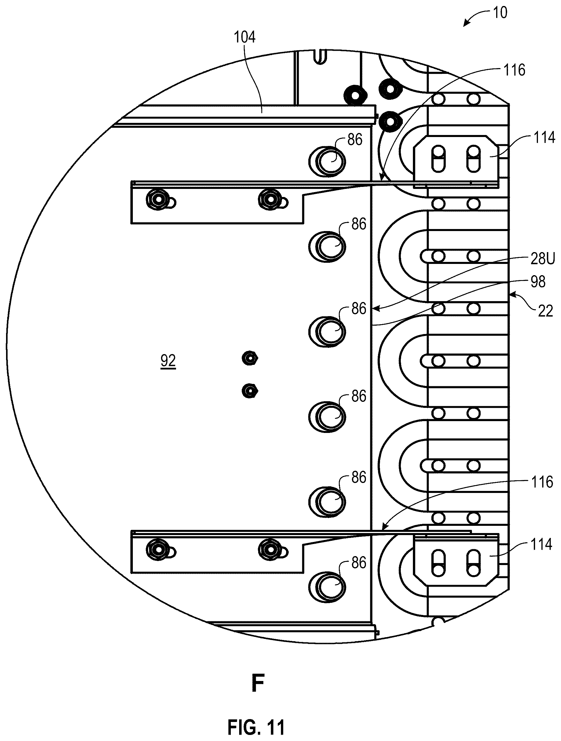 Patent US12098020 Figure 11 – Safety grain bin door latch system