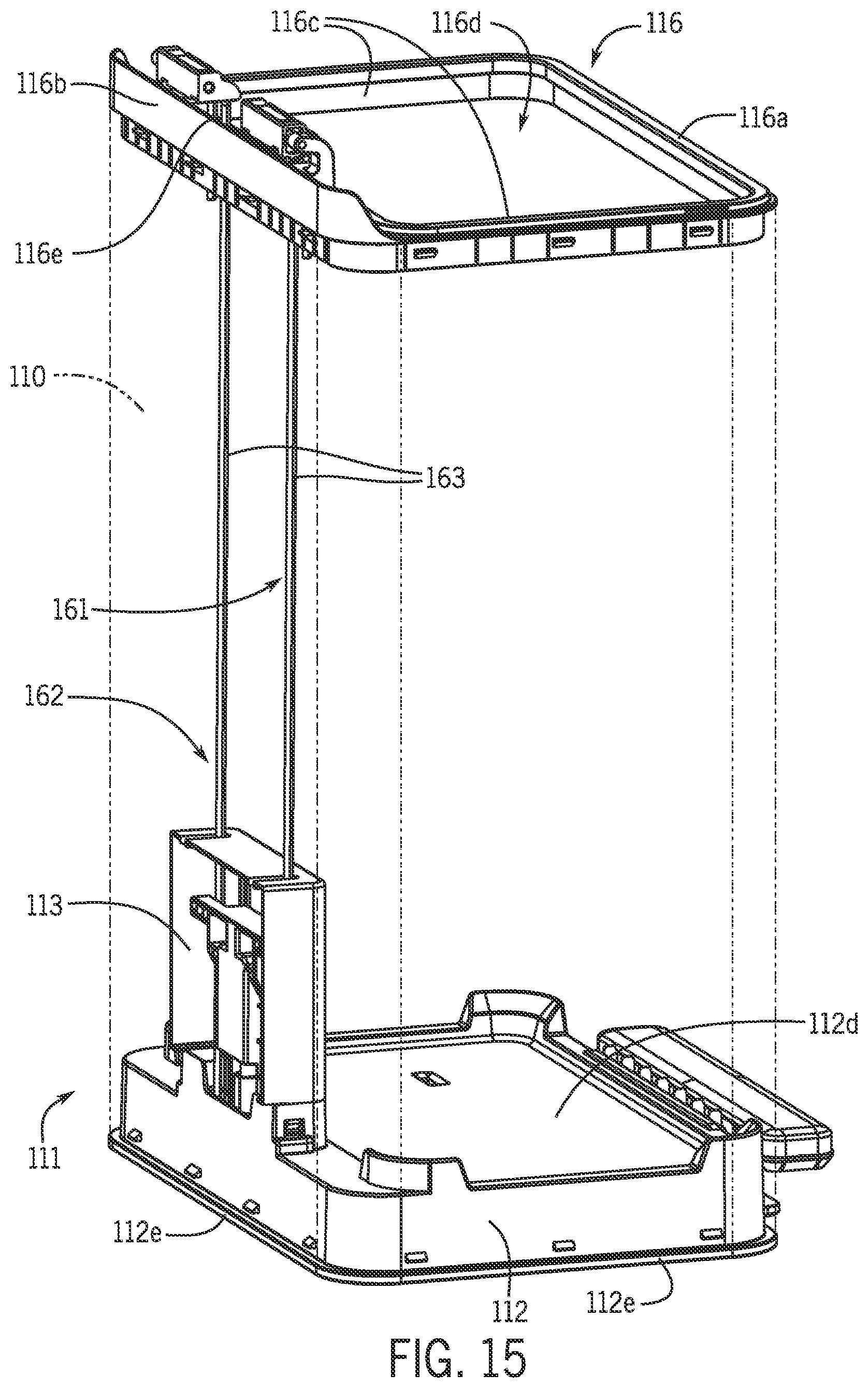 Patent US12098025 Figure 9 – Trash can