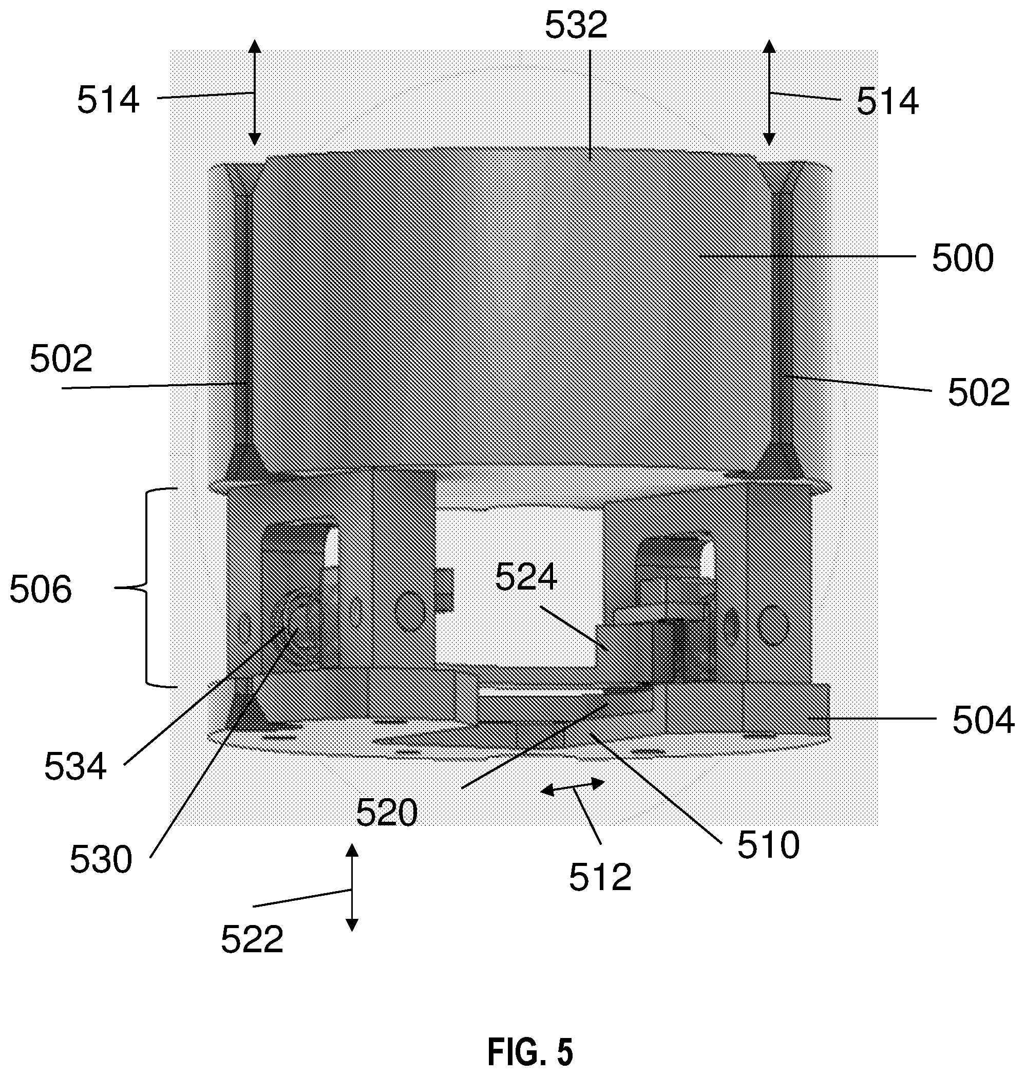 Patent US12098026 Figure 5 – Low profile transfer mechanism for controlled environment