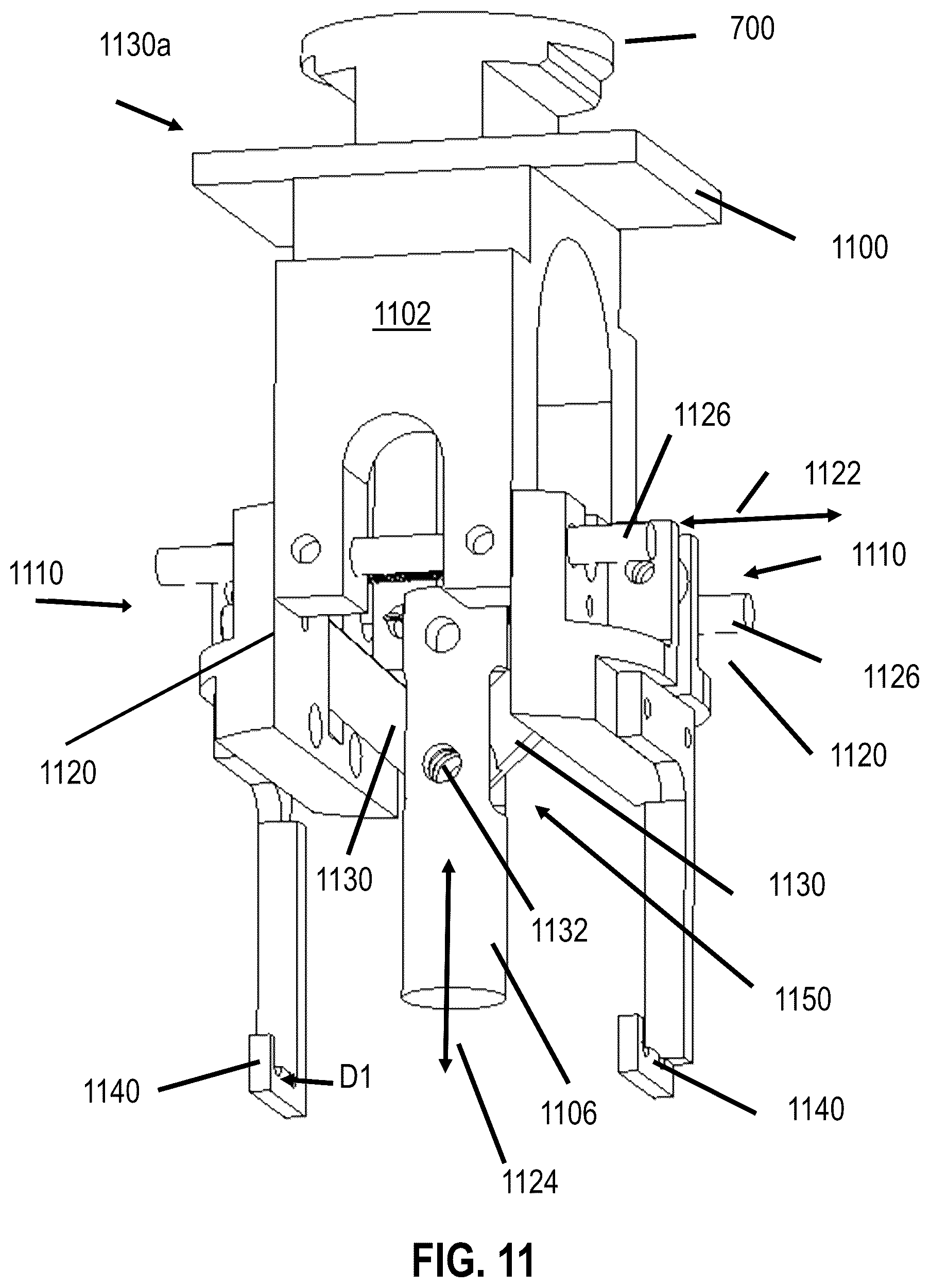 Patent US12098026 Figure 11 – Low profile transfer mechanism for controlled environment