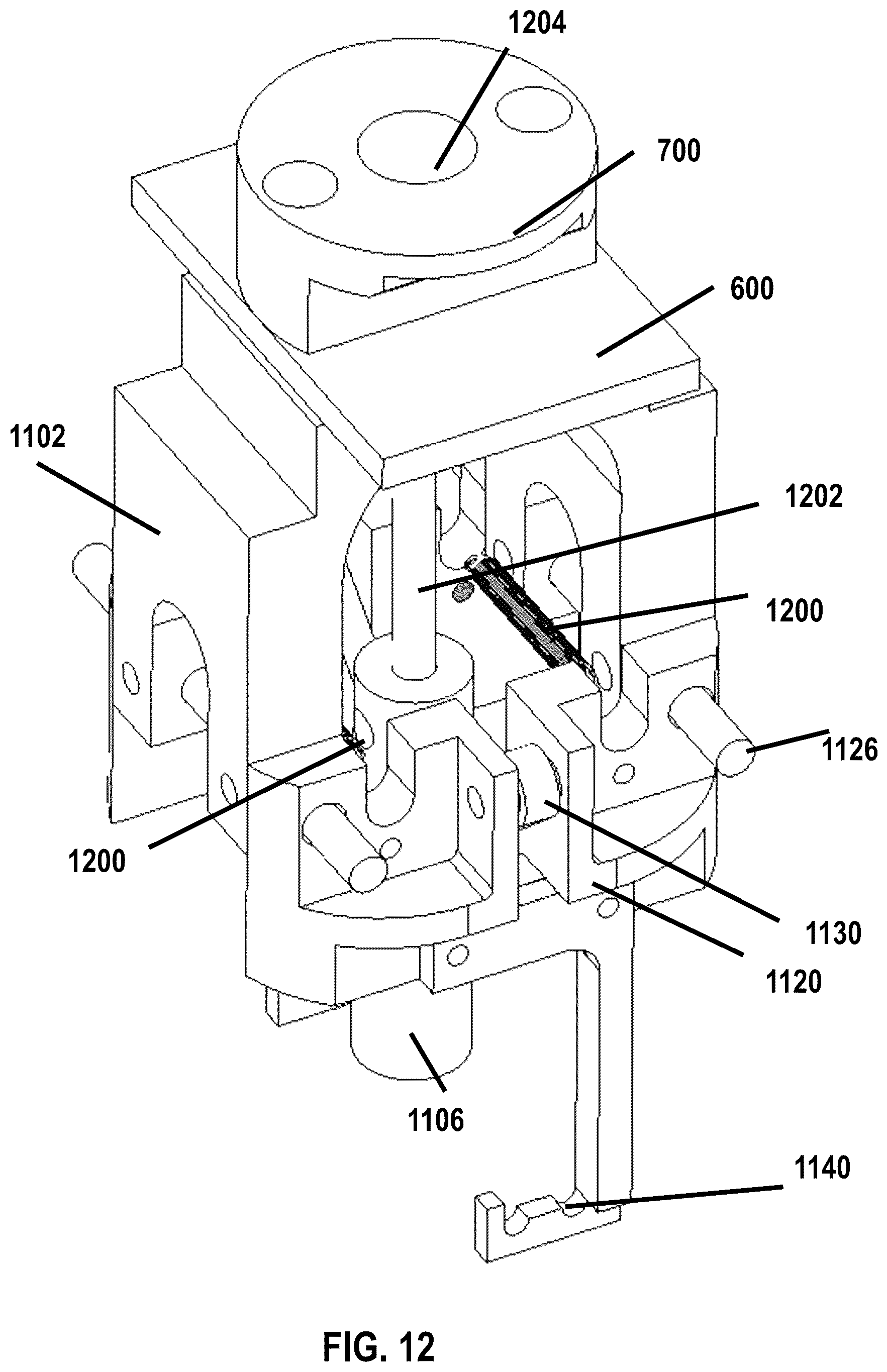 Patent US12098026 Figure 12 – Low profile transfer mechanism for controlled environment